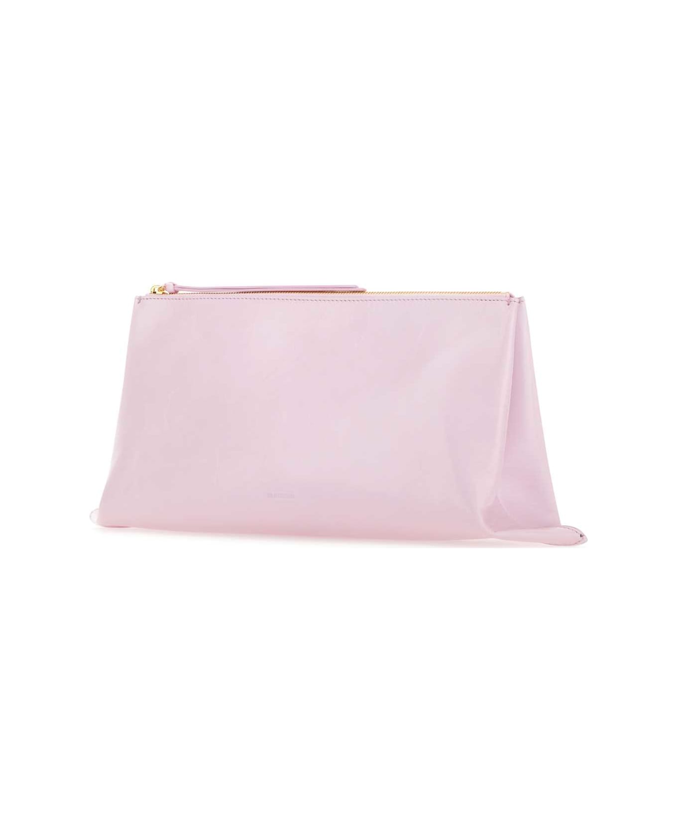 Jil Sander Pastel Pink Leather Medium Clutch - SYRINGA