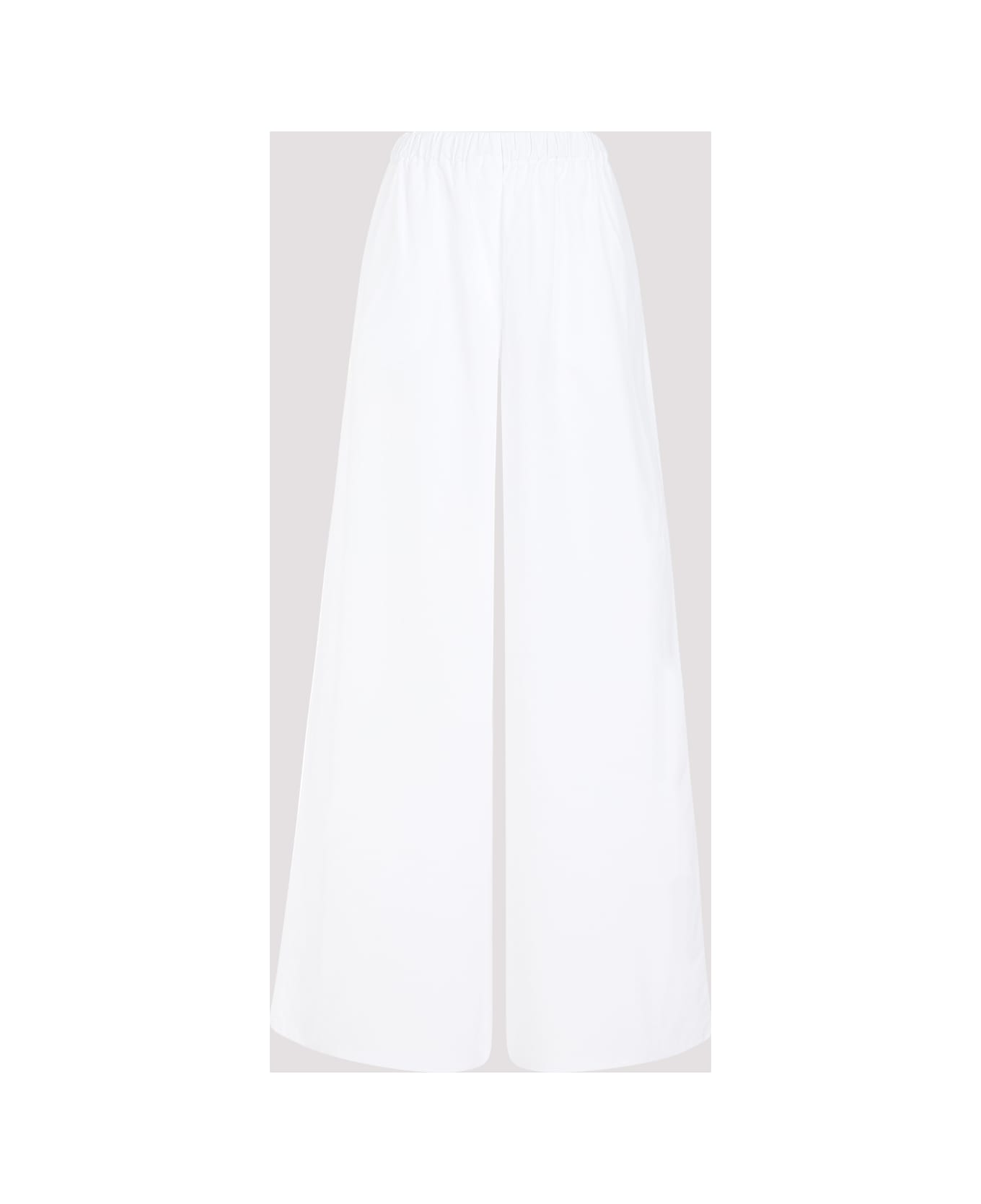 Max Mara Navigli Cotton Popeline Pants - Bianco