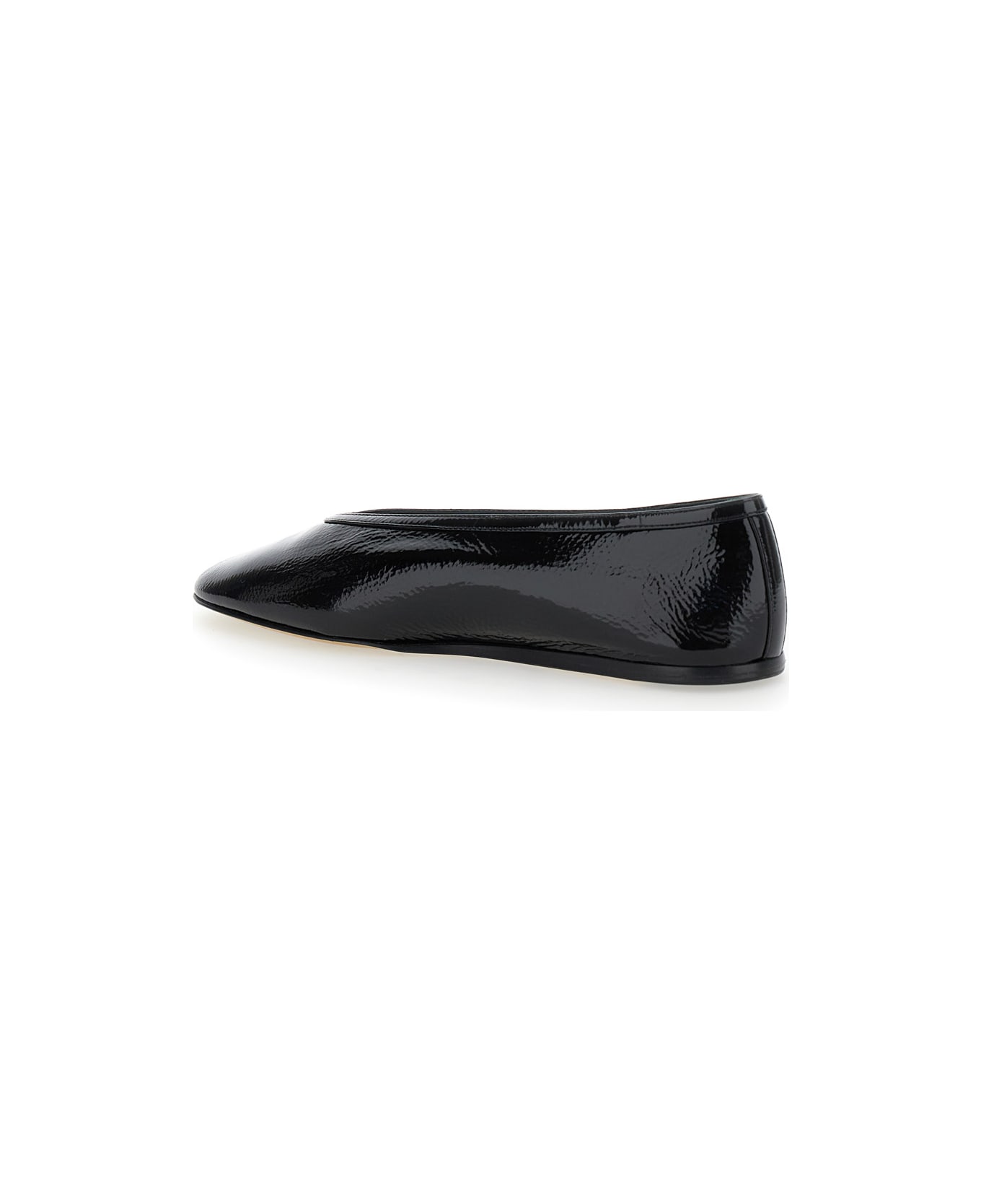 Le Monde Beryl Una' Black Ballet Shoes With Pointed Toe In Patent Leather Woman - Black