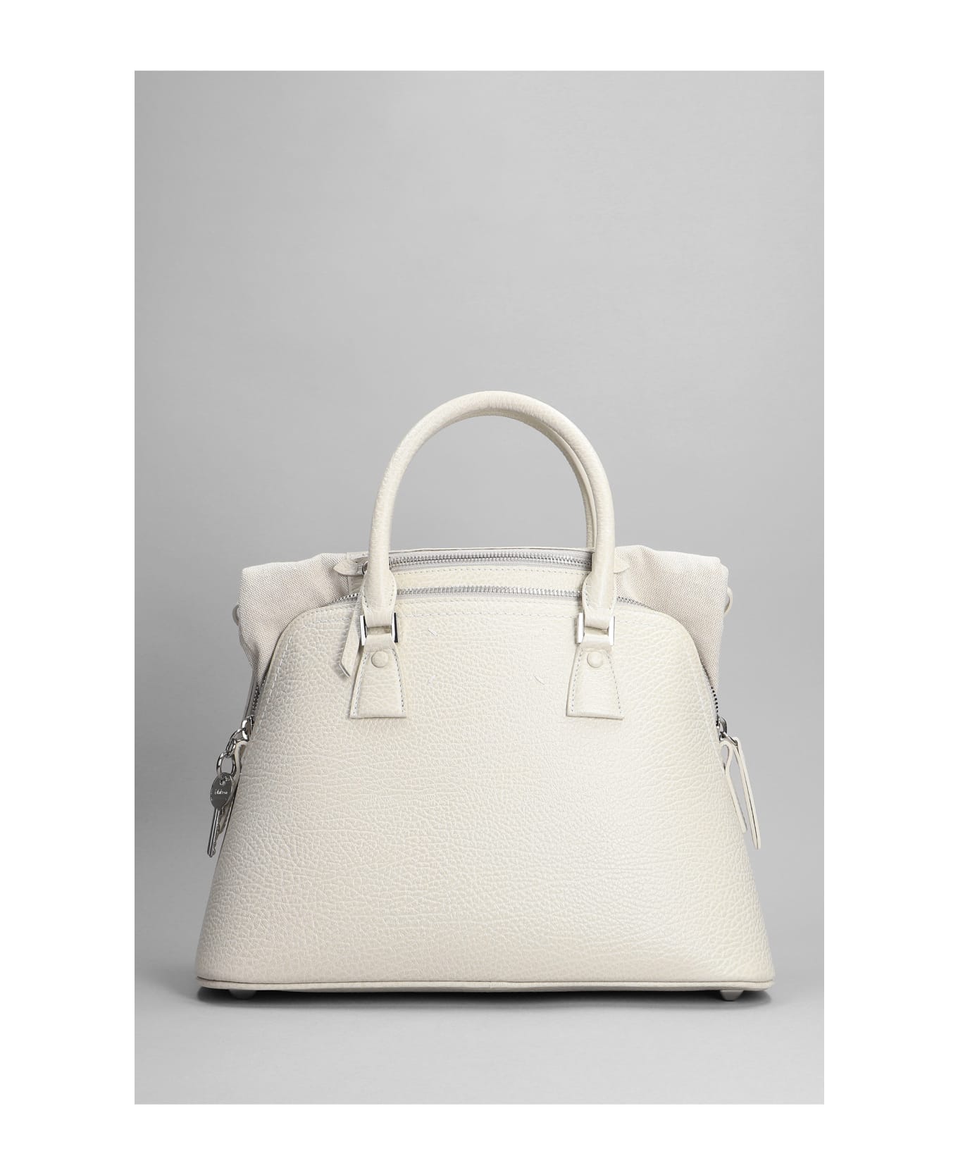 Maison Margiela Hand Bag In White Leather - white