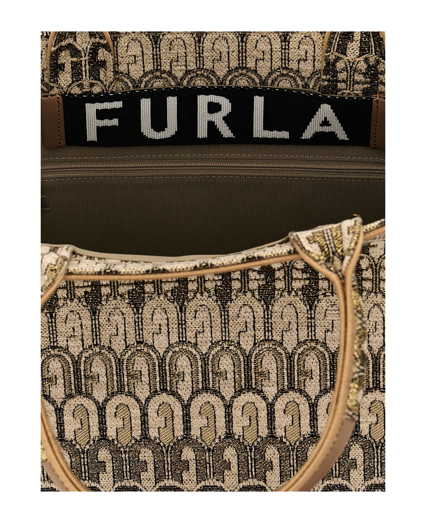 Furla 'opportunity L' Shopping Bag - Gold トートバッグ