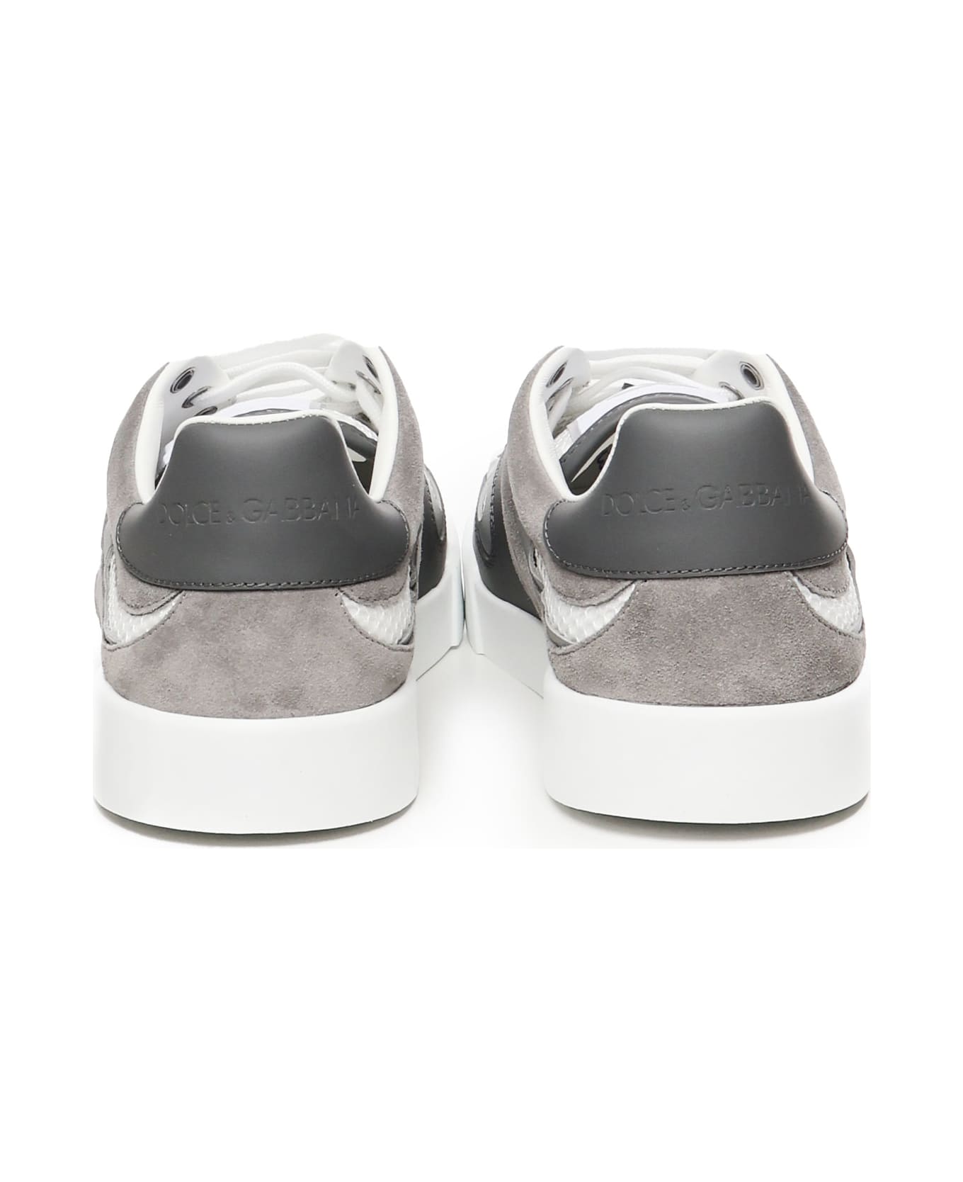 Dolce & Gabbana Strobel Portofino Light Sneaker - WHITE, grey