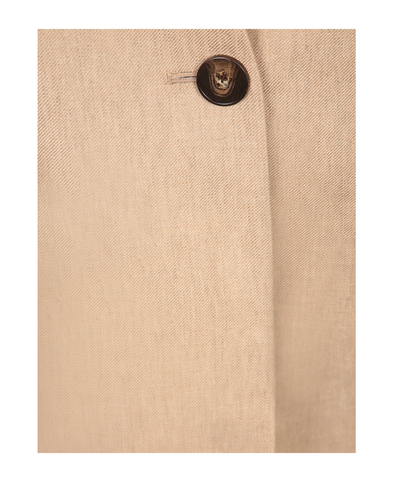 Incotex Leda Dark Beige Linen Jacket - Beige