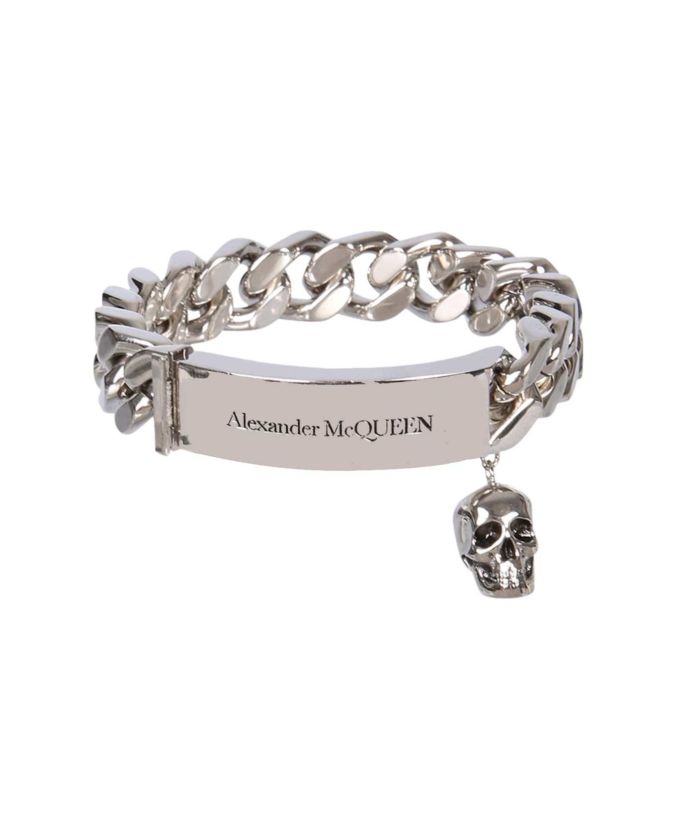 Alexander McQueen Chain Identity Bracelet - ARGENTO