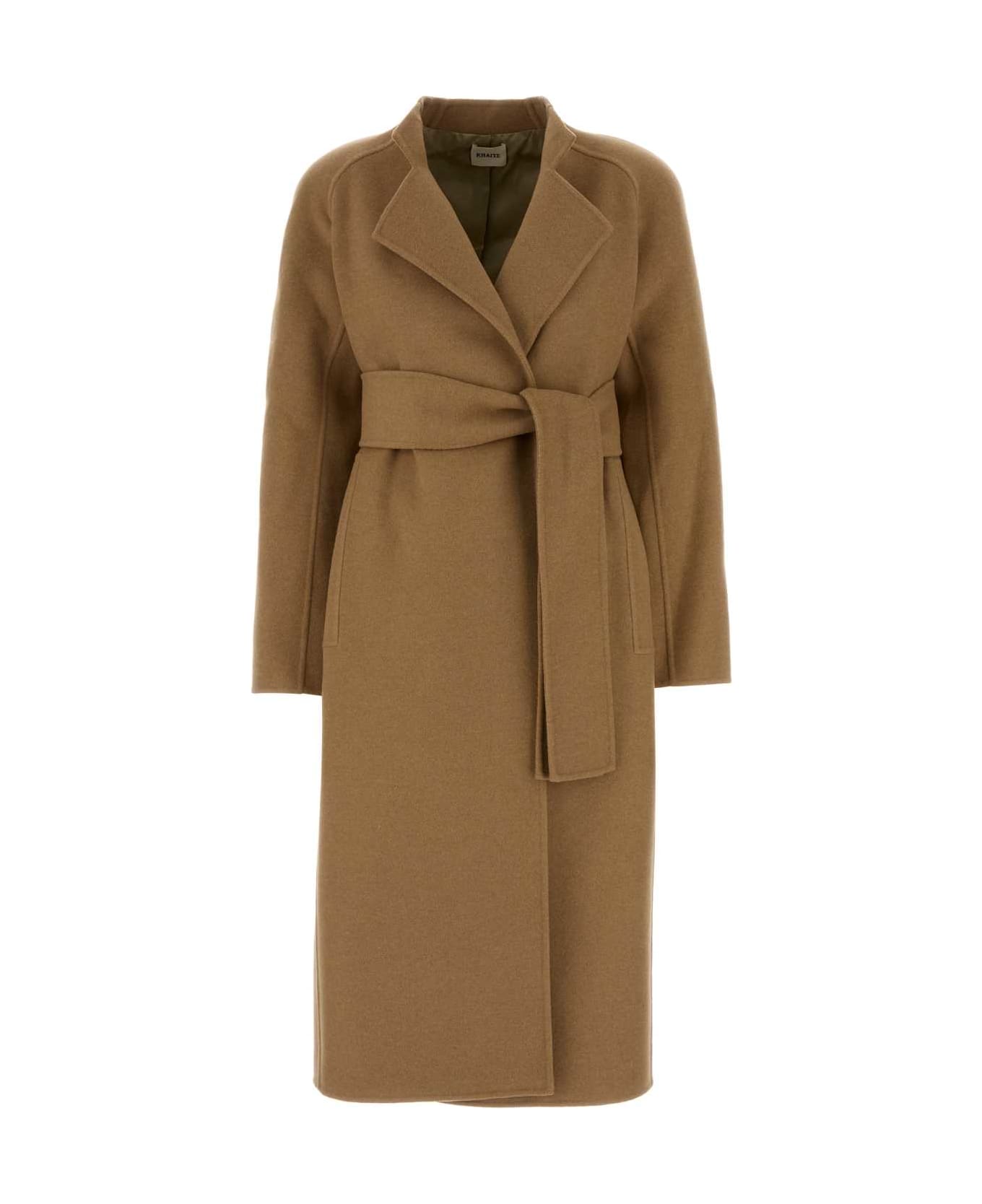 Khaite Camel Wool Deena Coat - CAMEL