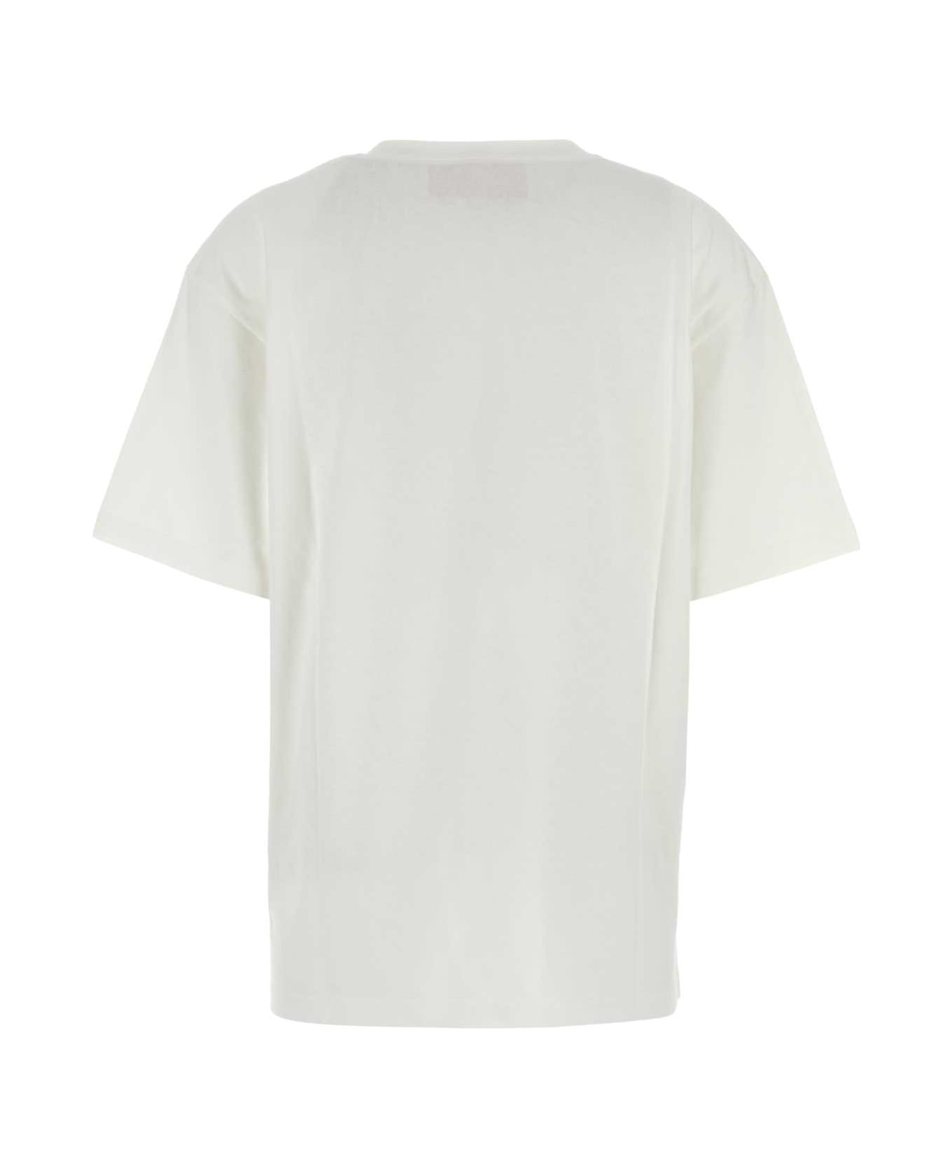 Valentino Garavani White Cotton T-shirt - AVORIO
