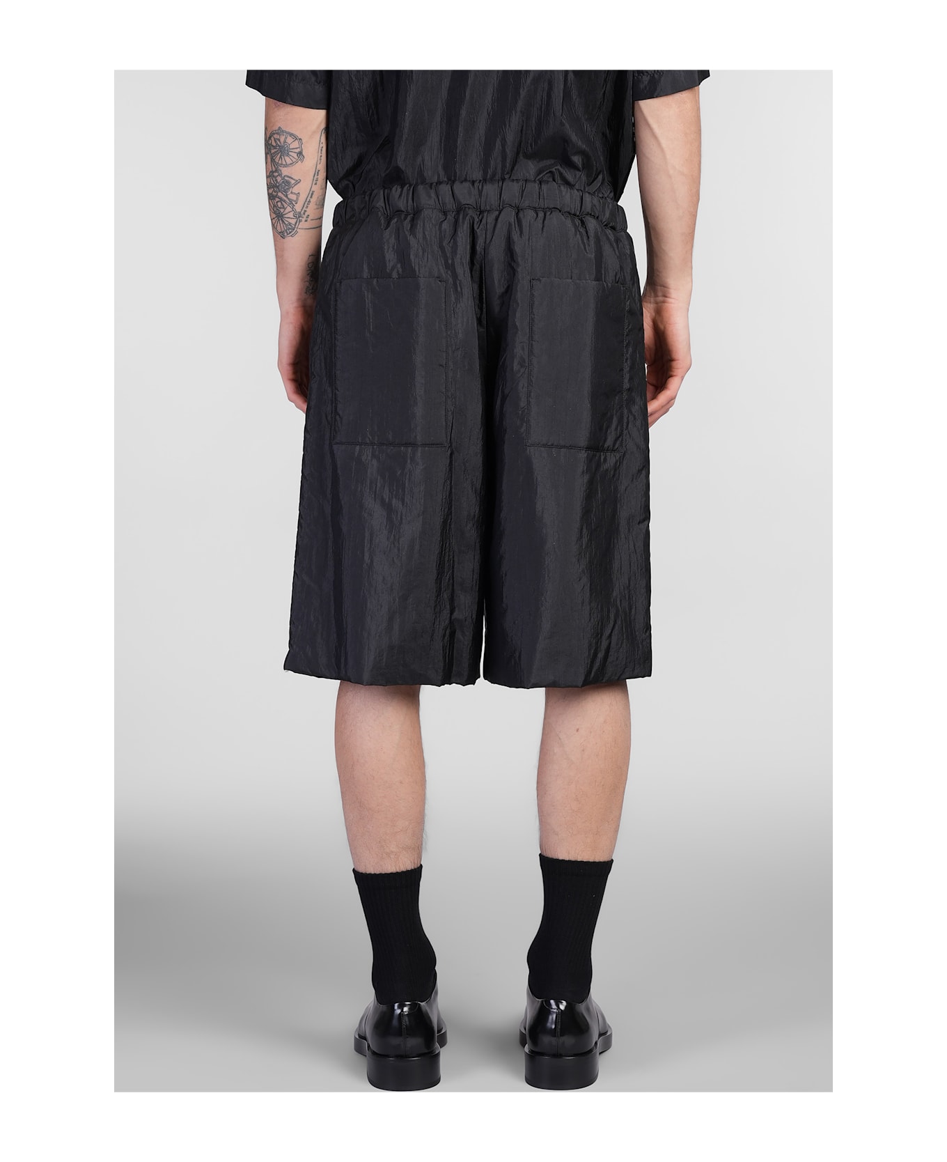 Jil Sander Trousers 45 Short Shorts In Black Polyamide - black