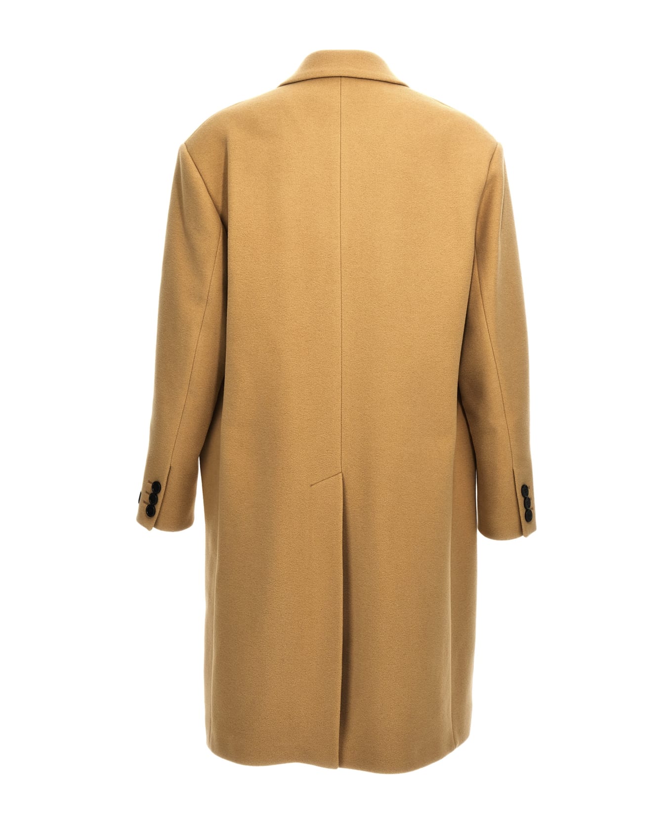 Marni Single-breasted Wool Coat - Beige