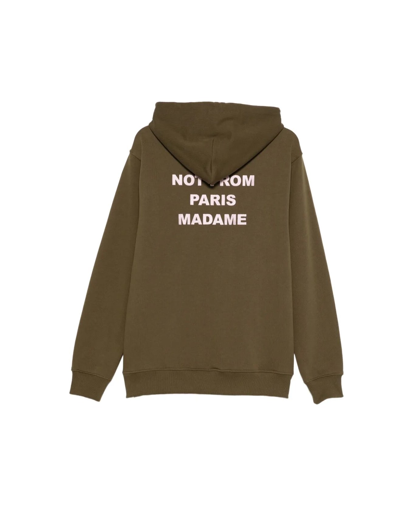 Drôle de Monsieur Le Hoodie Slogan - Kk Kaki