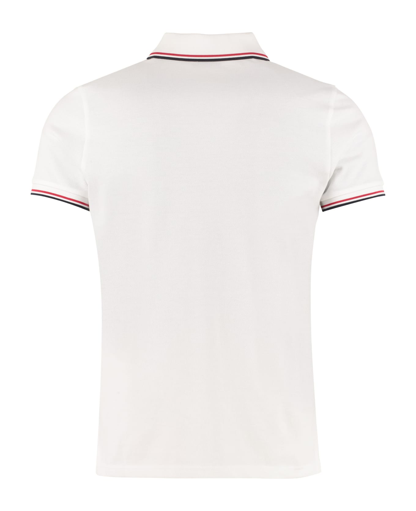 Moncler Cotton Piquet Polo - White