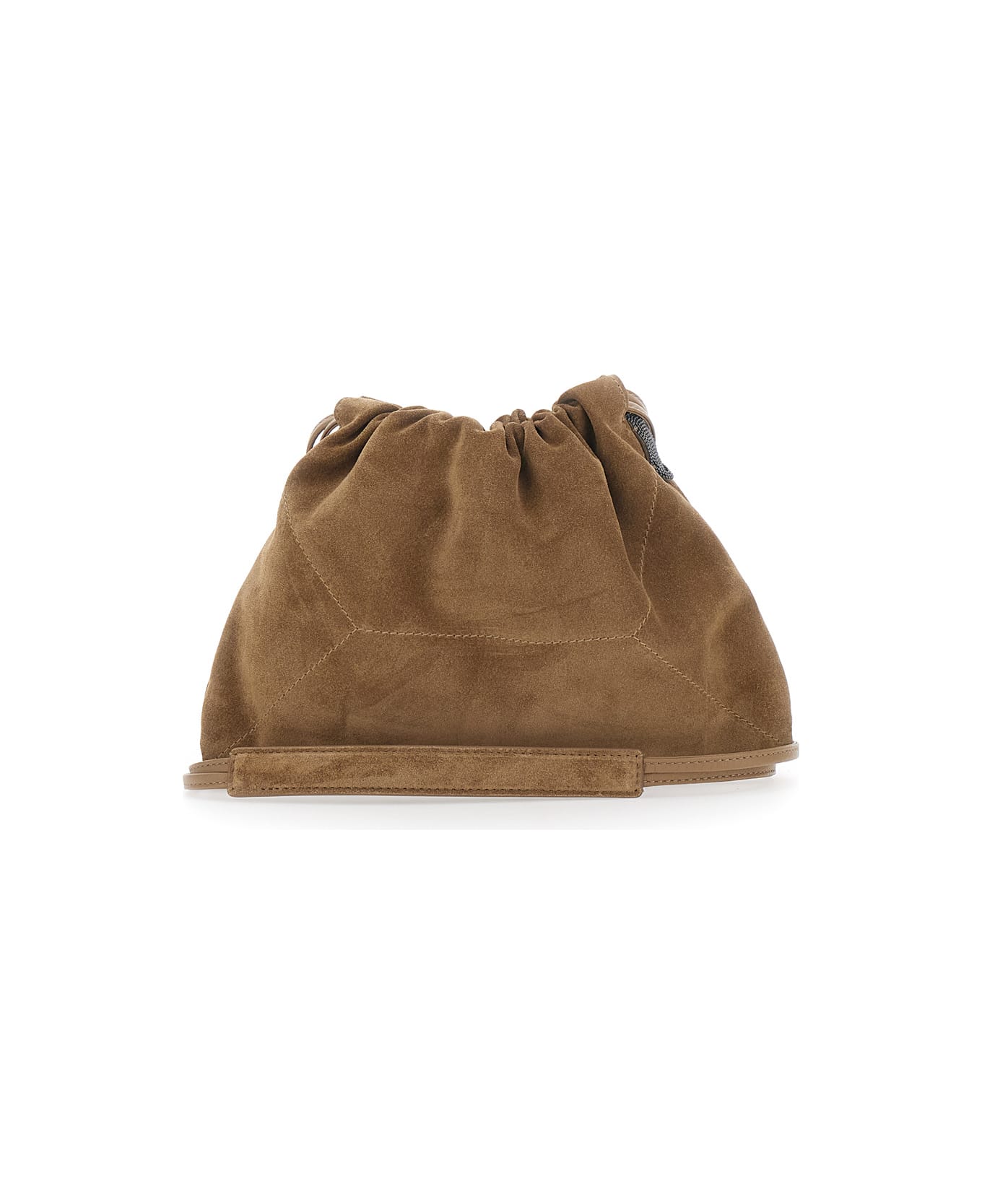 Brunello Cucinelli Suede Pouch - Beige