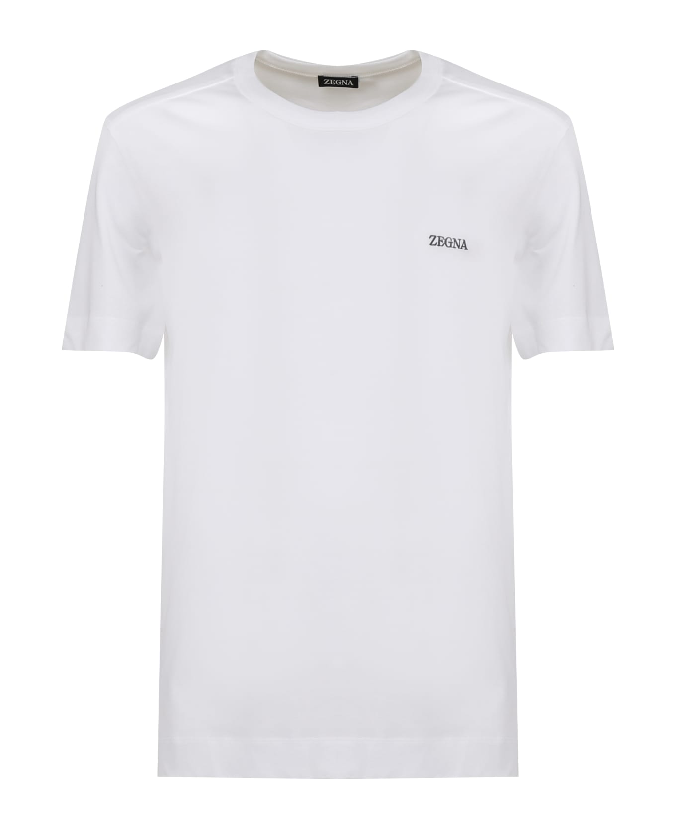 Zegna Logo Cotton T-shirt - White