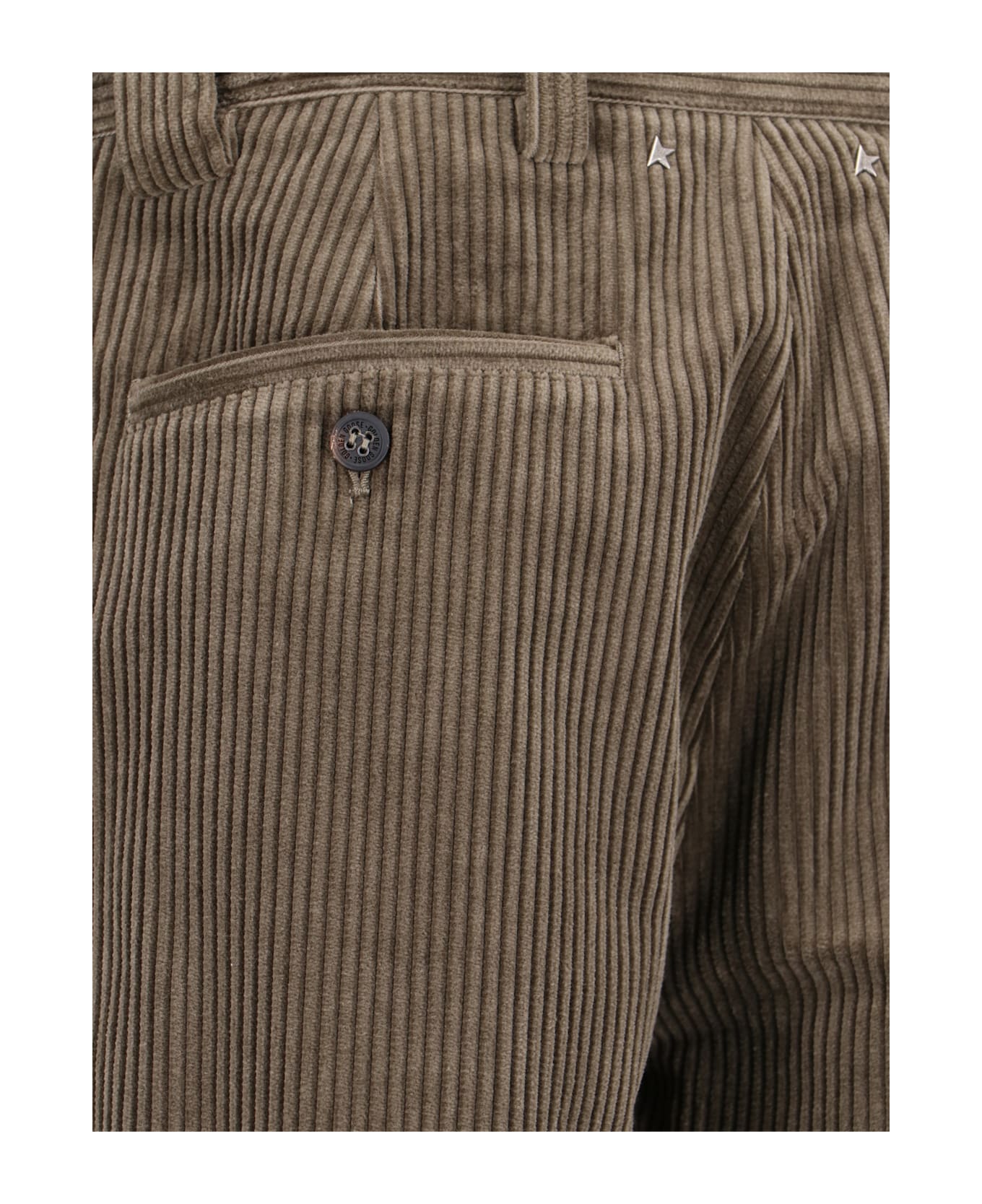 Golden Goose Corduroy Straight Pants - Brown