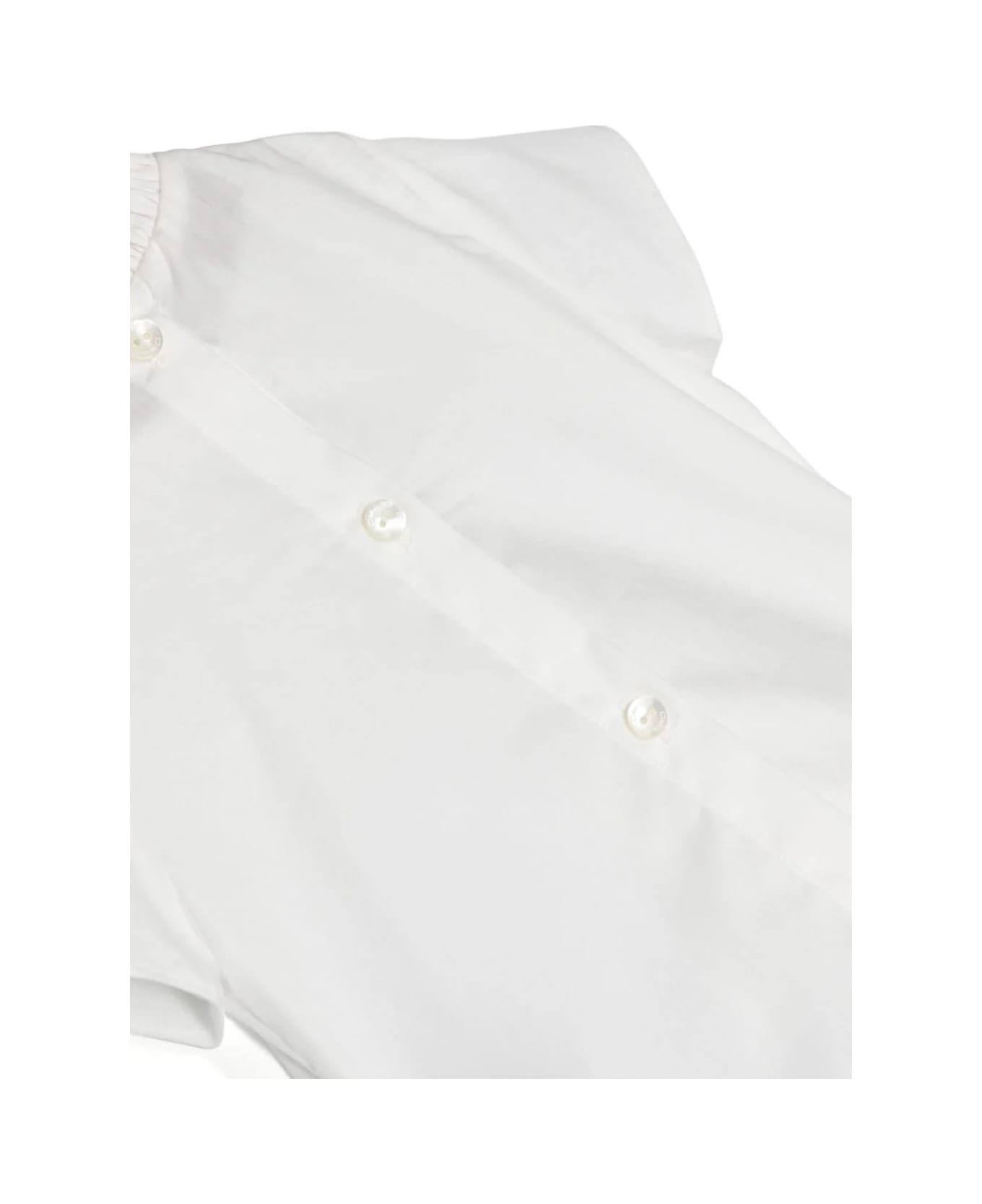 Etro White Blouse With Pleated Motif - White