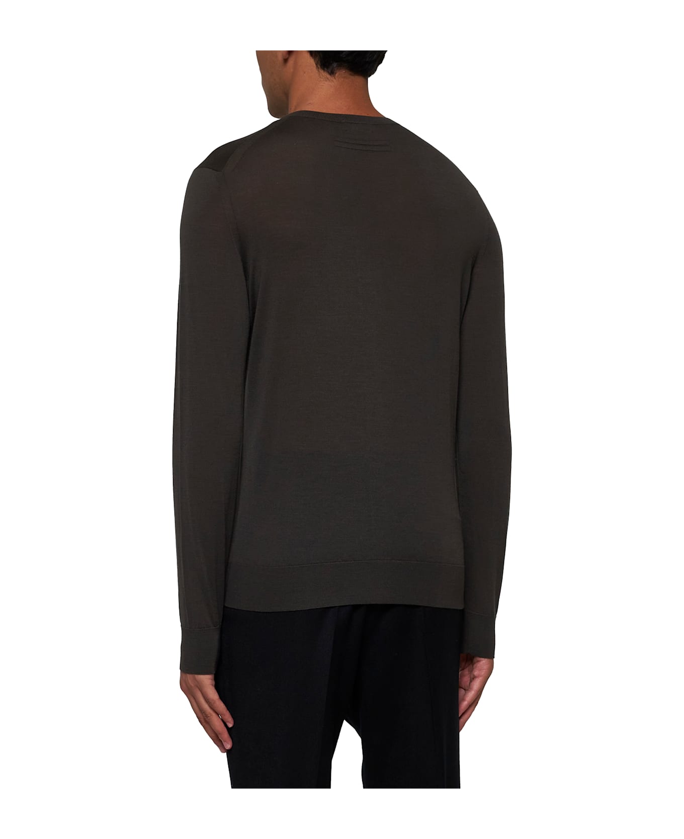 Zegna Sweater - Marrone scuro unito