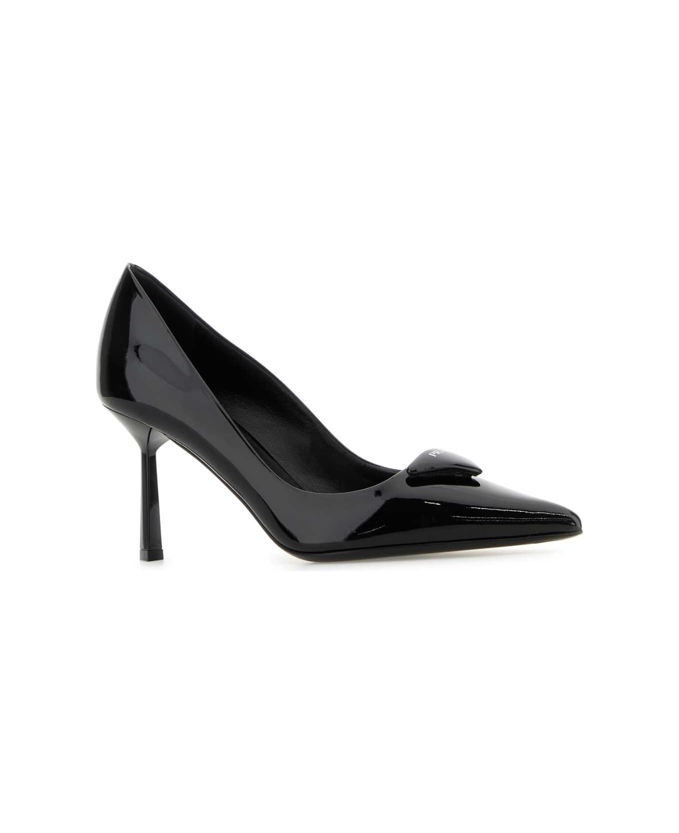Prada Black Leather Pumps - NERO