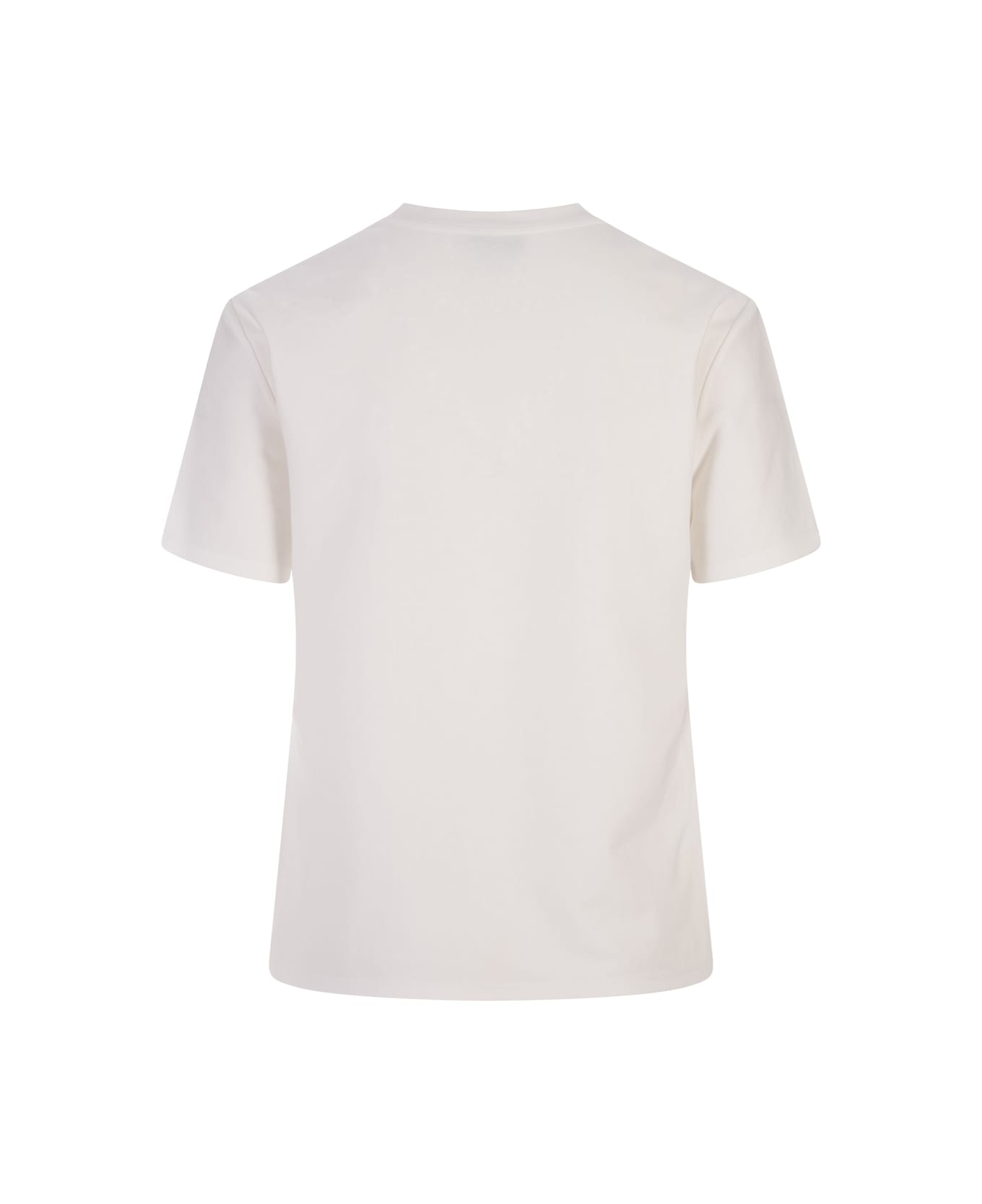 Giambattista Valli Embroidered Ivory T-shirt - White