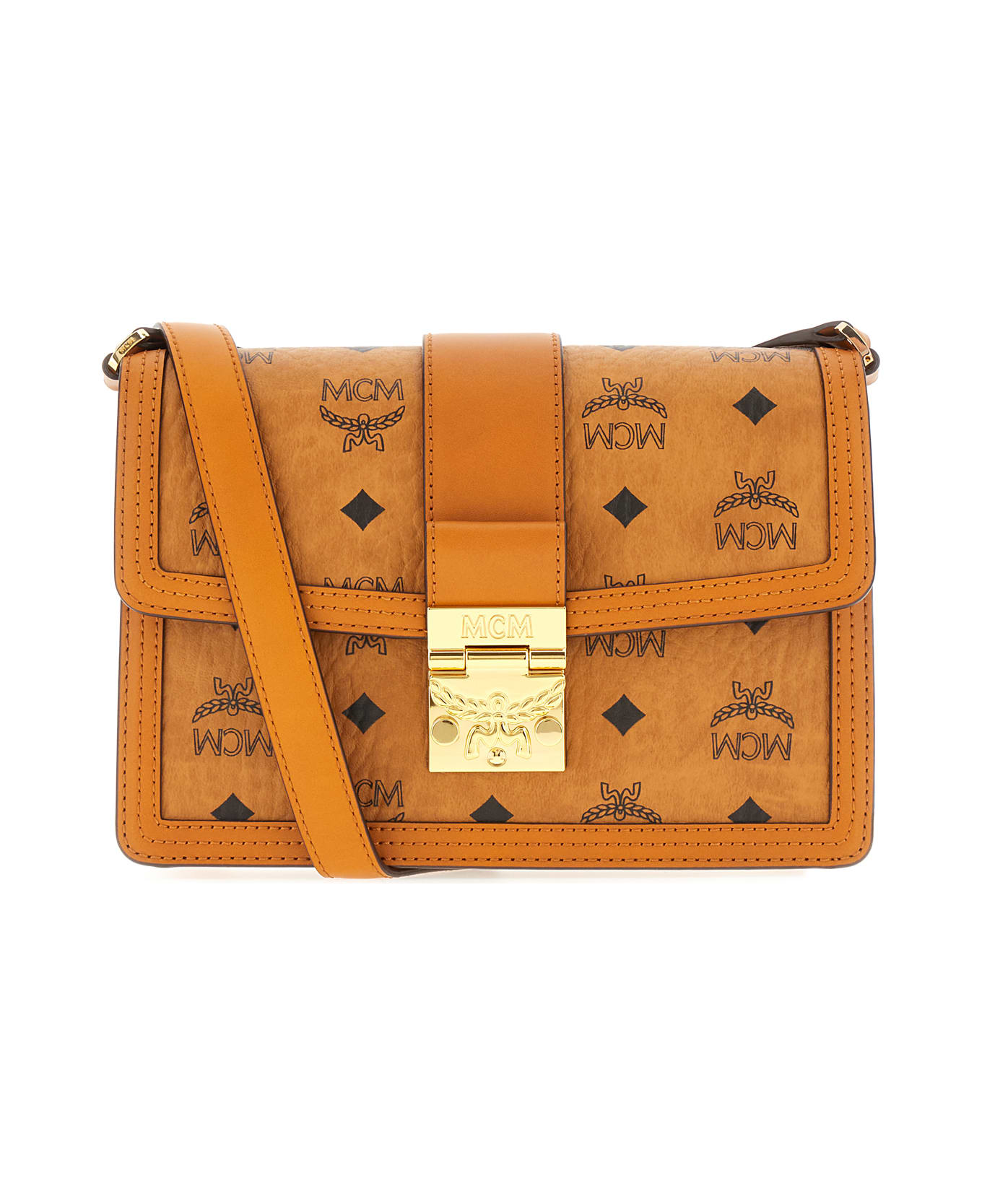 MCM Printed Leather Small Tracy Crossbody Bag - CO