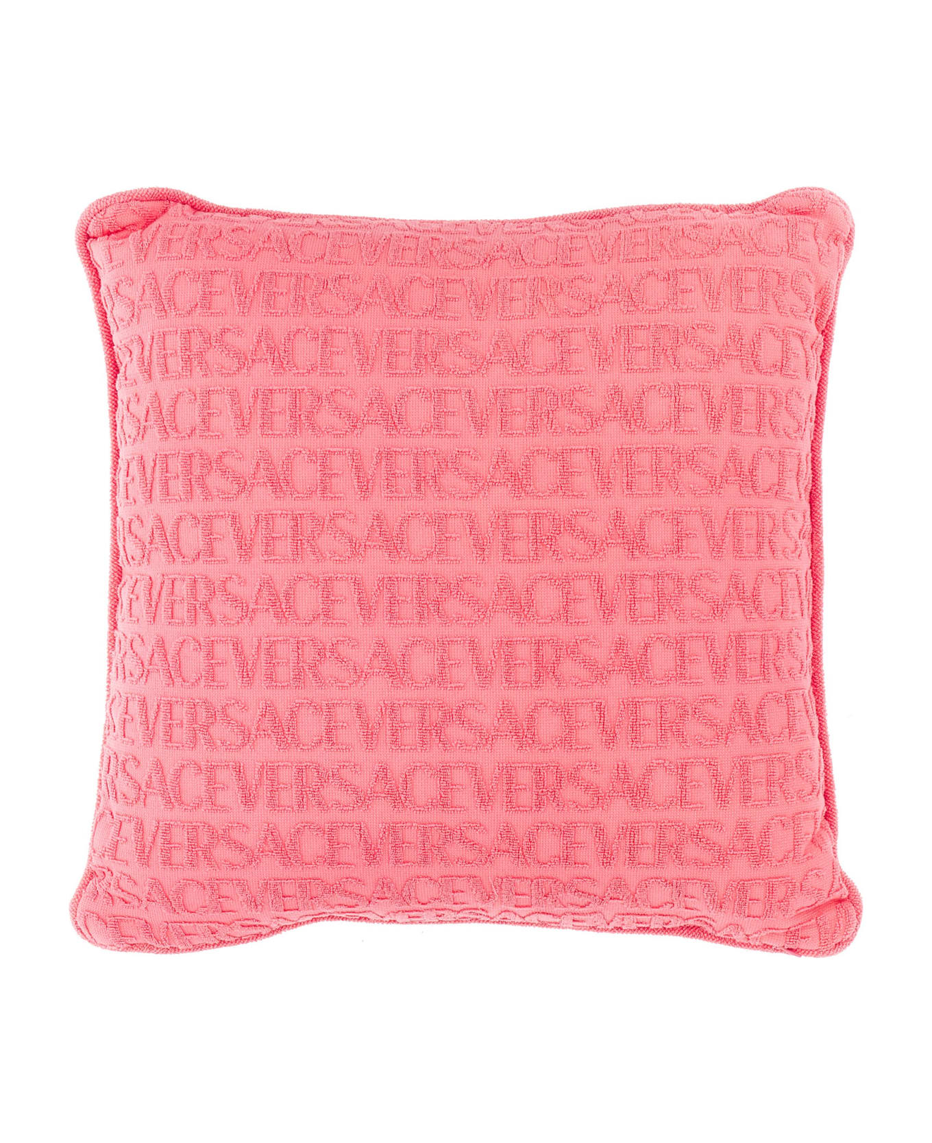 Versace 'seashell Baroque' Cushion With La Vacanza Caspule - Pink