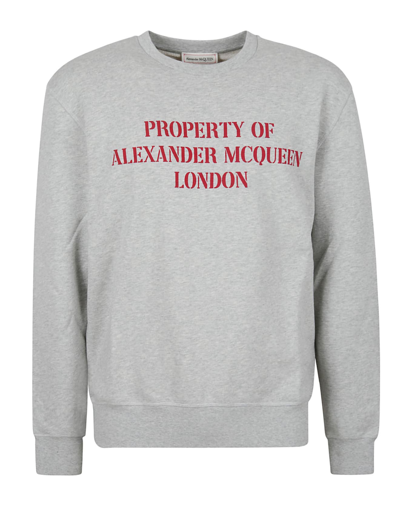 Alexander McQueen Type Print Sweatshirt - Grigio