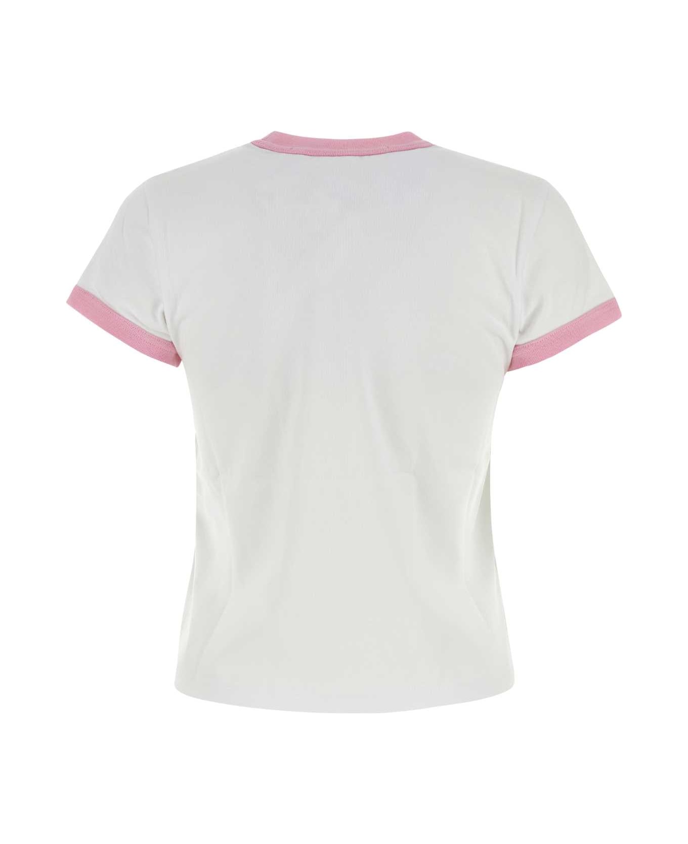 Alexander Wang Graphic Printed Crewneck T-shirt - WHITEPINK