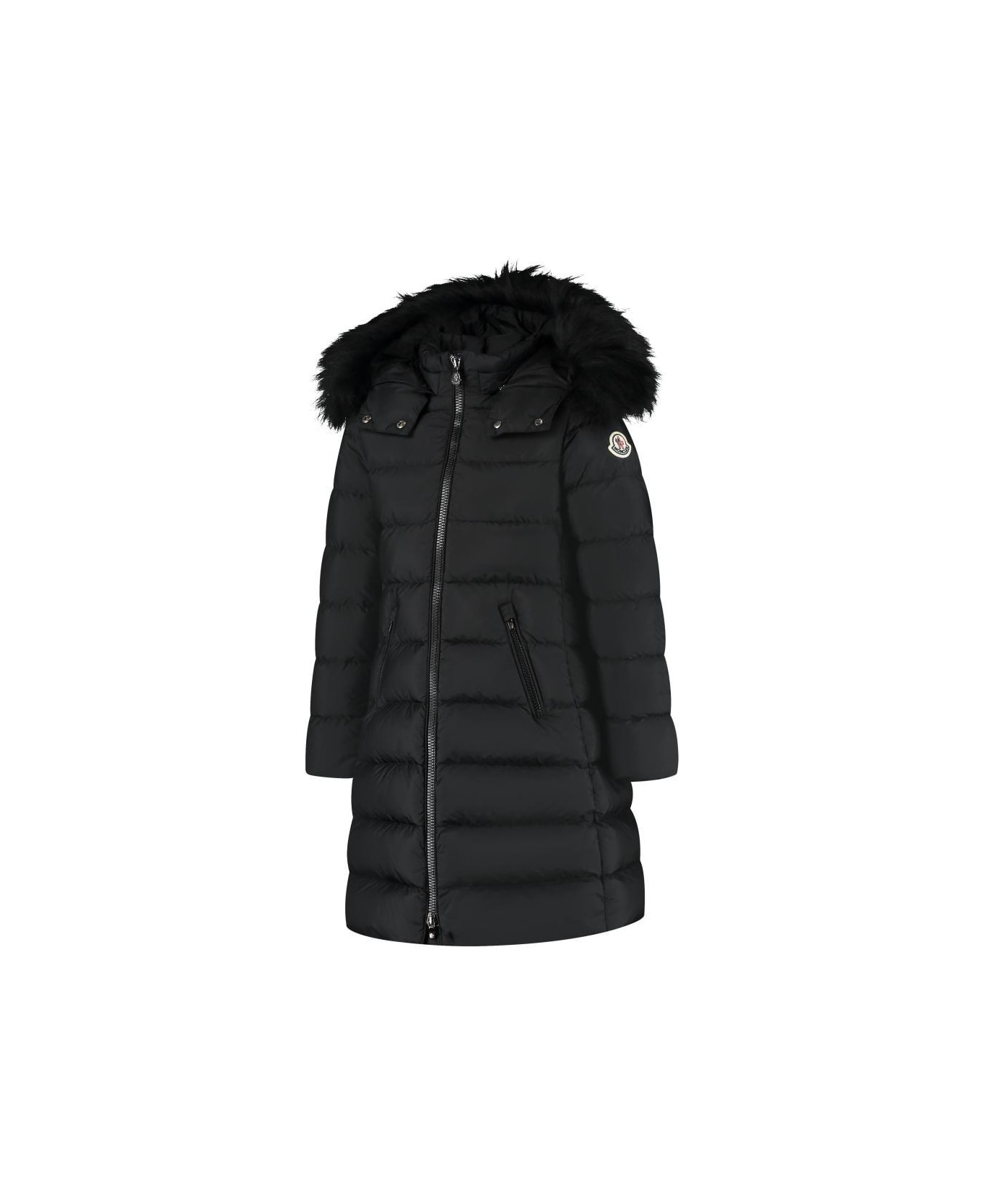 Moncler Abelle Long Down Jacket - Black