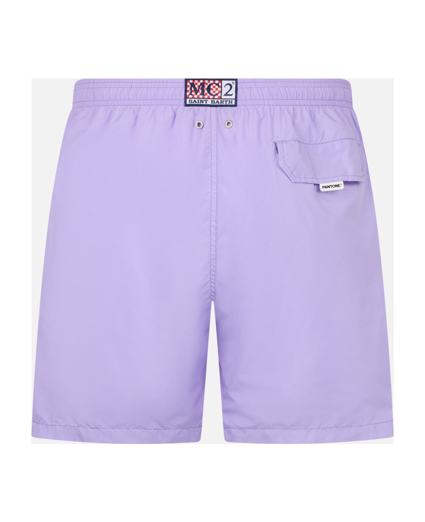 MC2 Saint Barth Man Lightweight Fabric Lilac Swim-shorts Lighting Pantone | Pantone® Special Edition - PINK