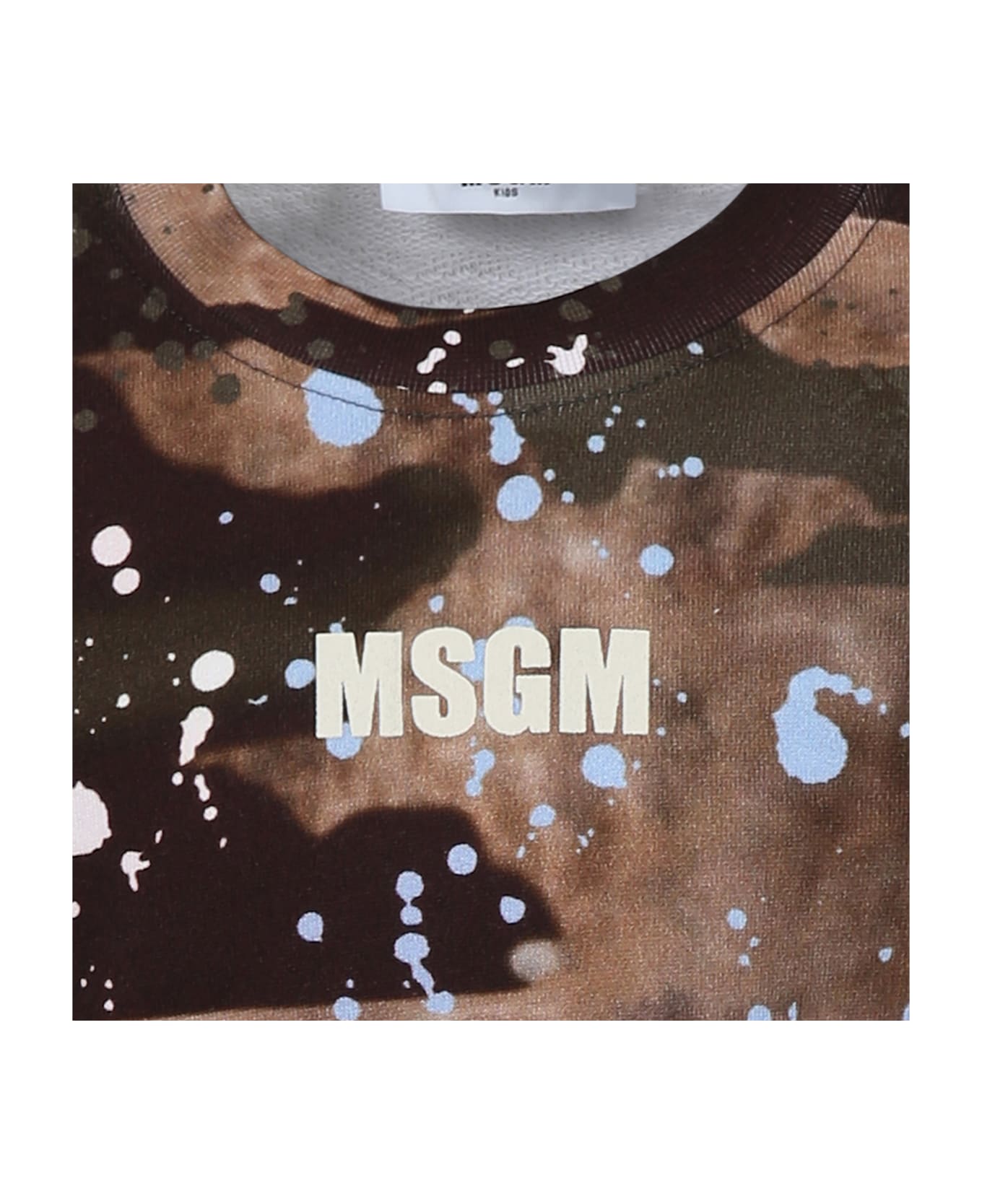 MSGM Brown Sweatshirt For Boy With Logo - Brown