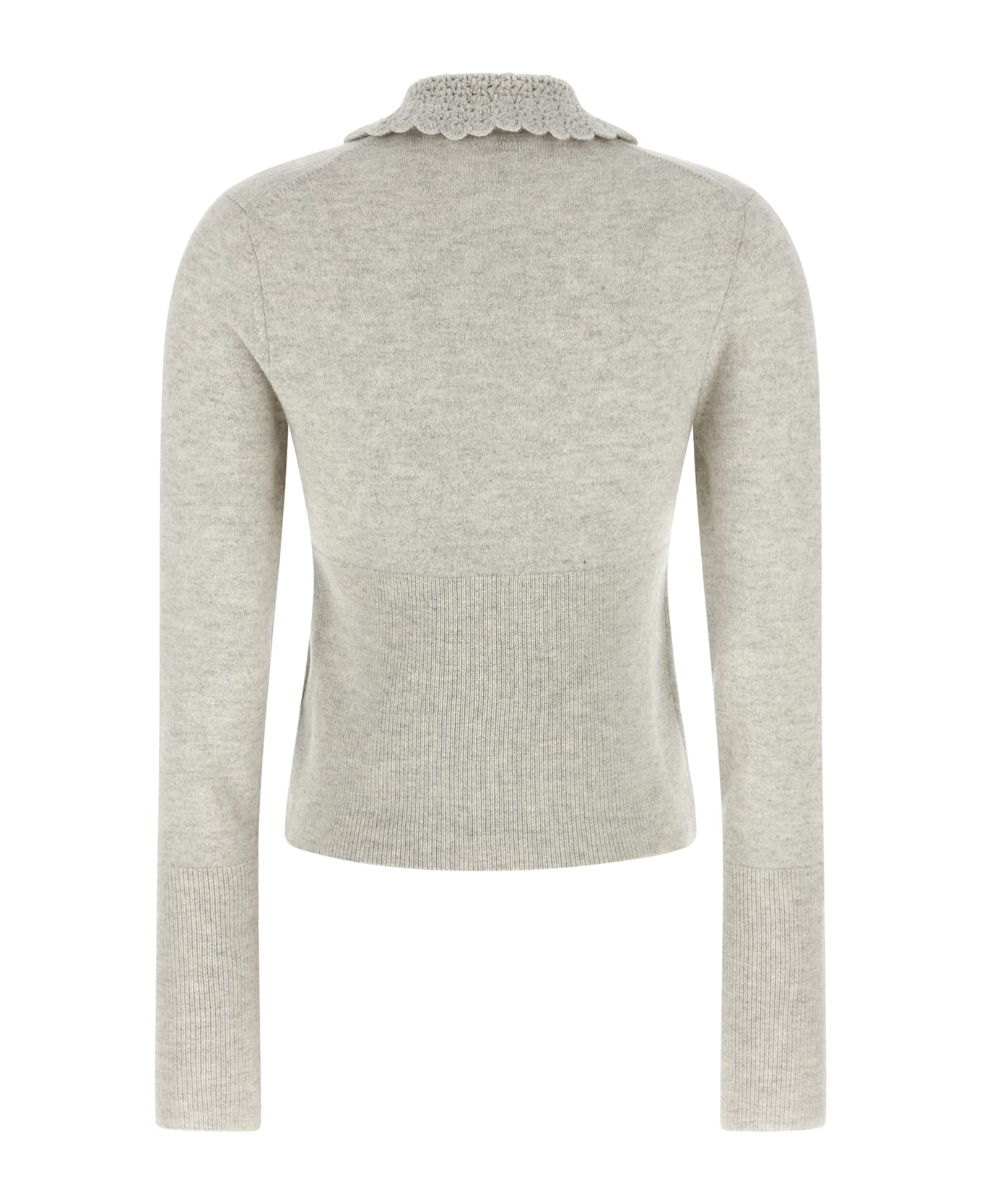 Chloé Collar Cardigan - Gray