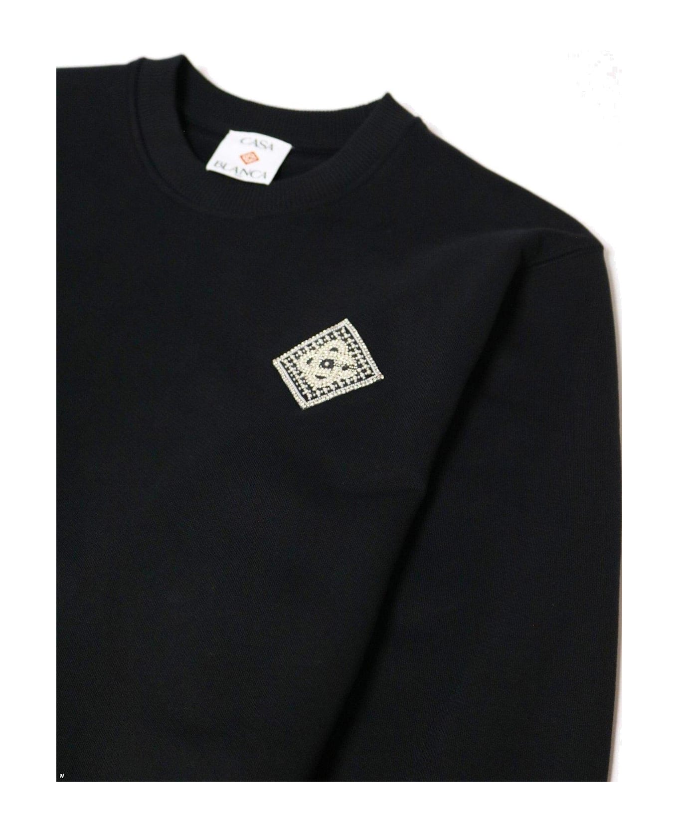 Casablanca Embellished Logo Patch Sweatshirt - Multicolore