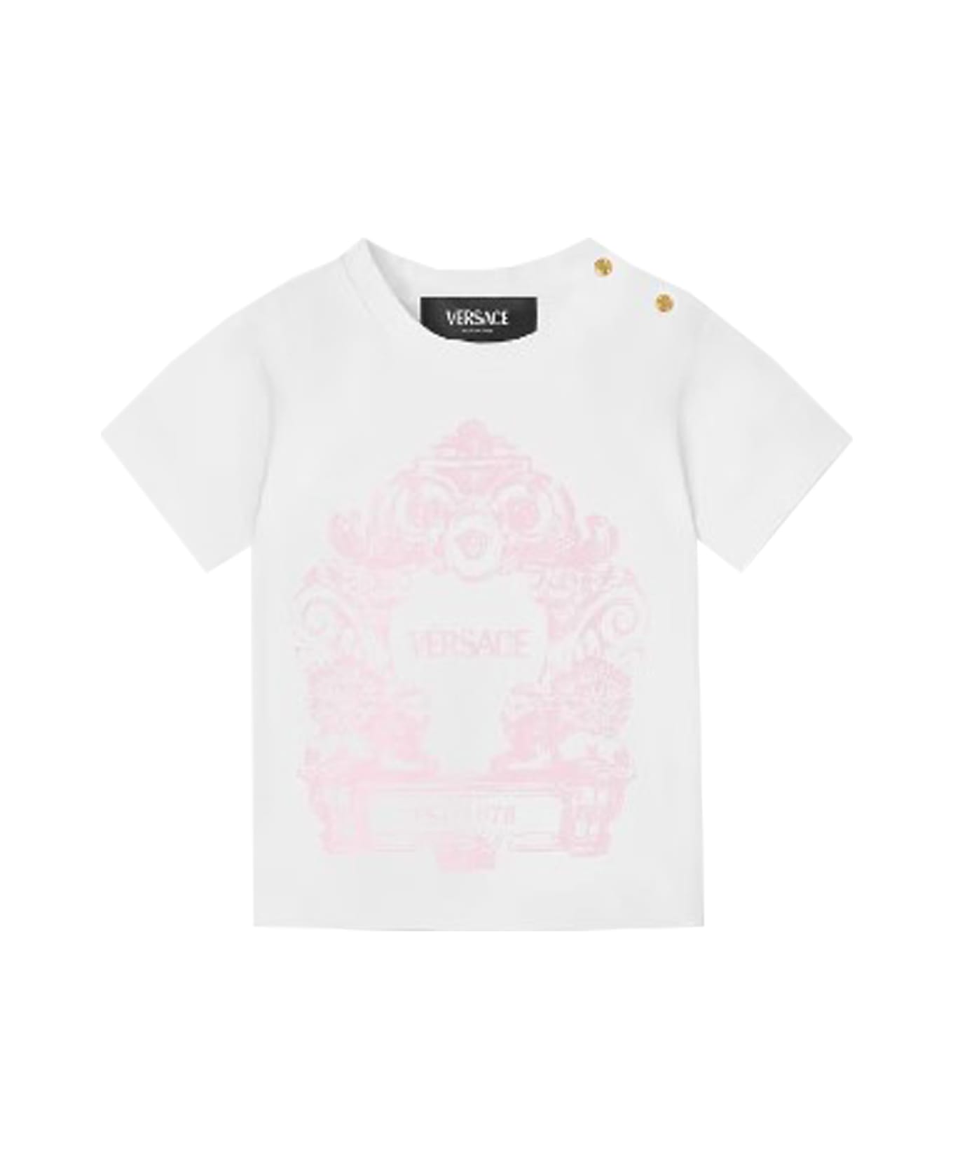 Versace Cartouche T-shirt - White Tシャツ＆ポロシャツ