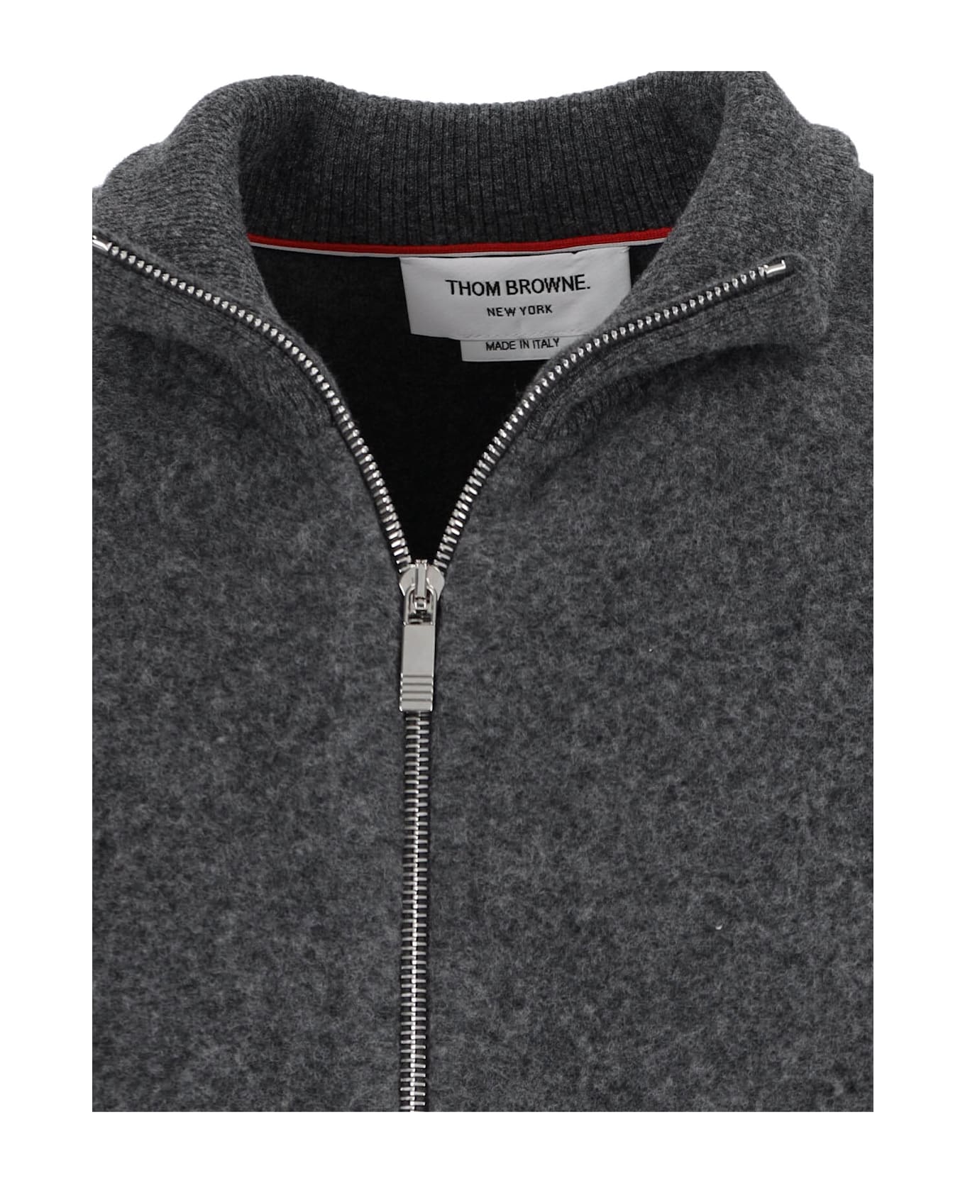 Thom Browne Wool Zip Jacket - Gray