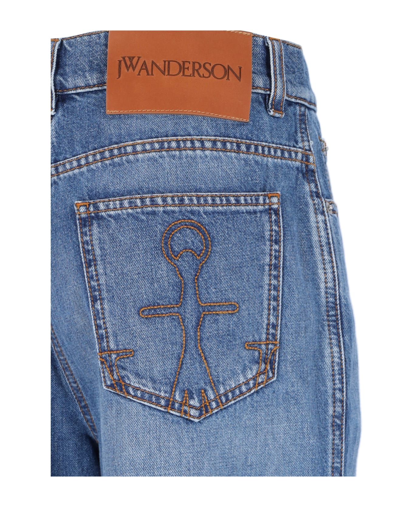 J.W. Anderson Cut-out Detail Jeans - LIGHTBLUE