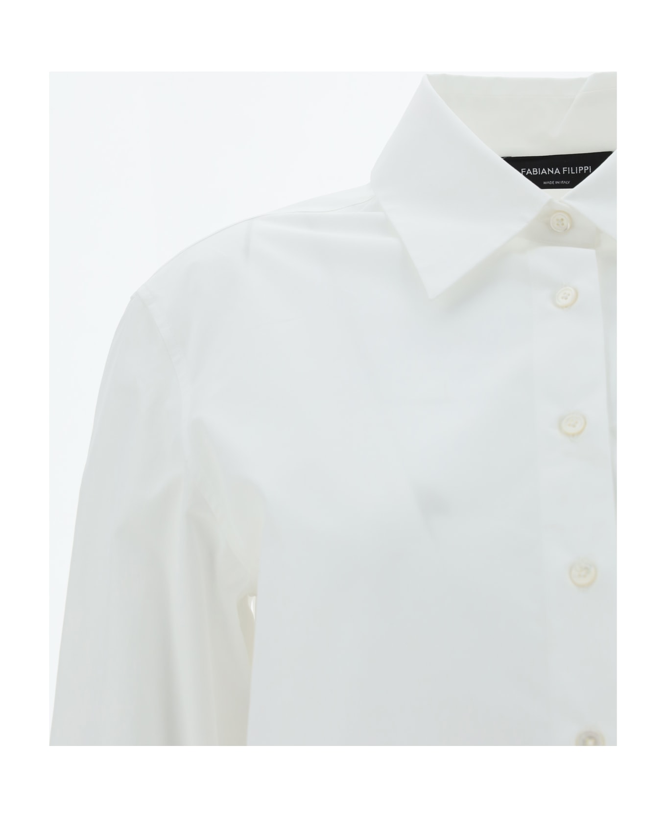 Fabiana Filippi Poplin Shirt - Bianco Ottico