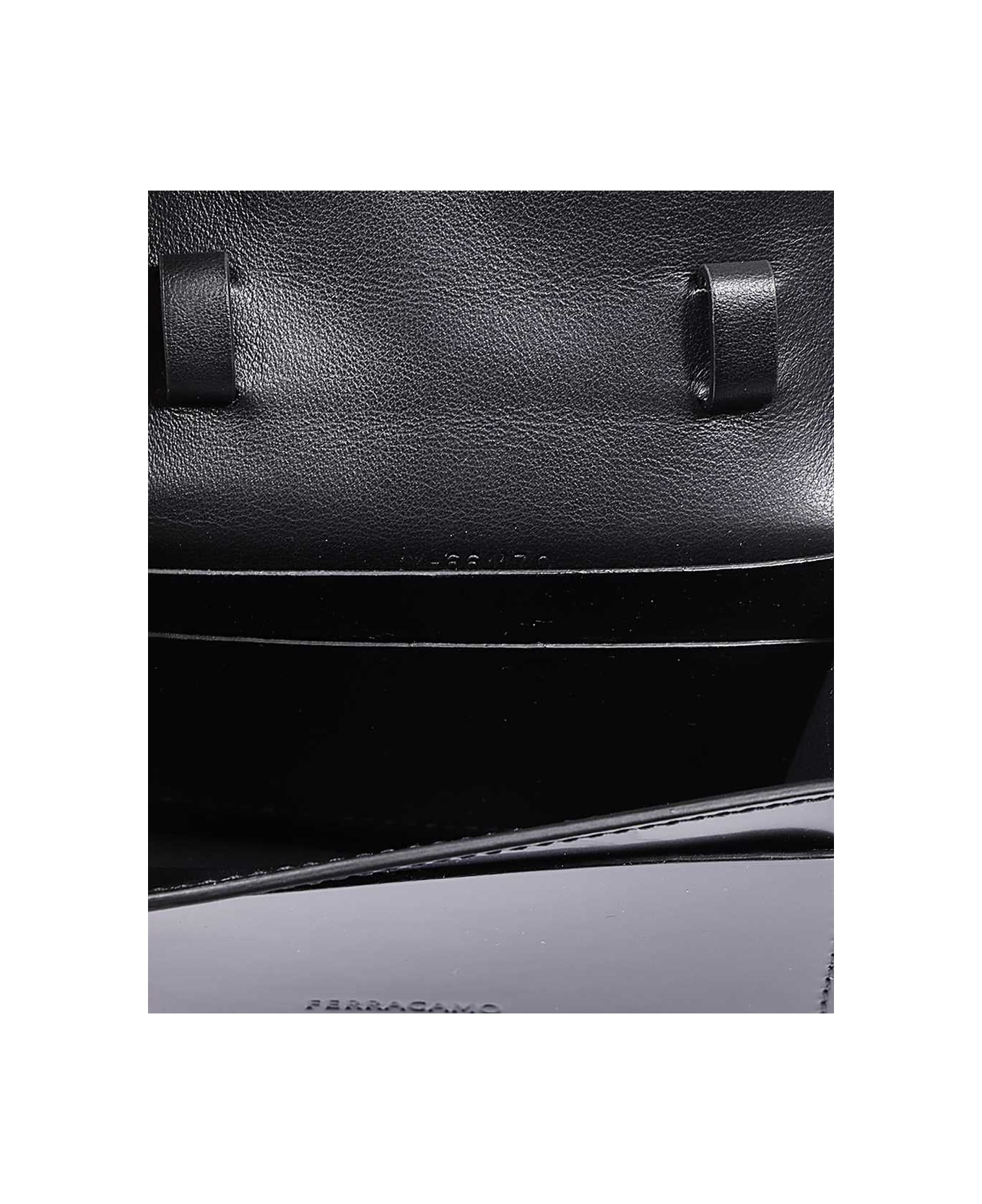 Ferragamo Mini Leather Bag - black