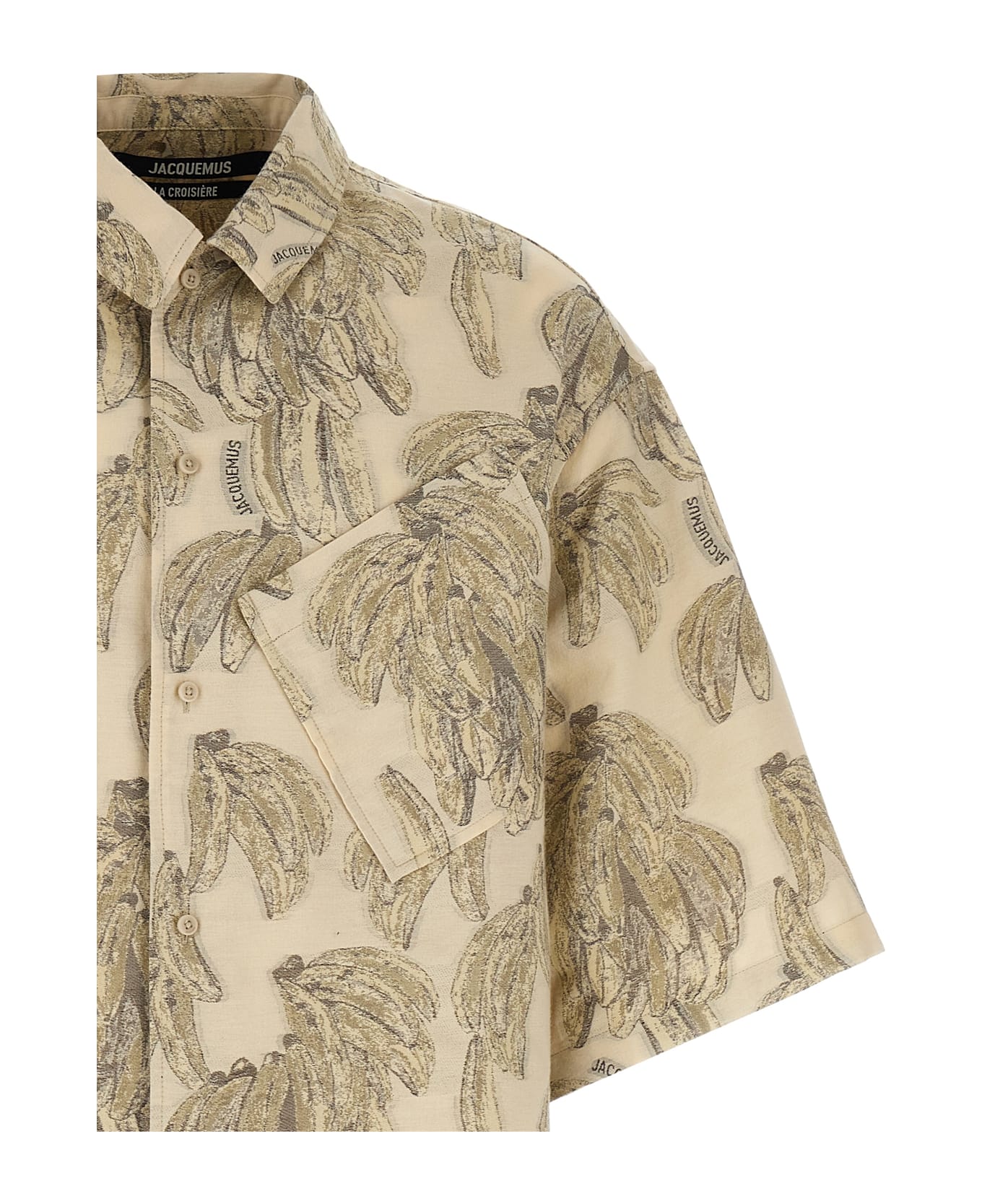 Jacquemus 
la Chemise Aloe
 Shirt - JACQUARD BANANA LOGO