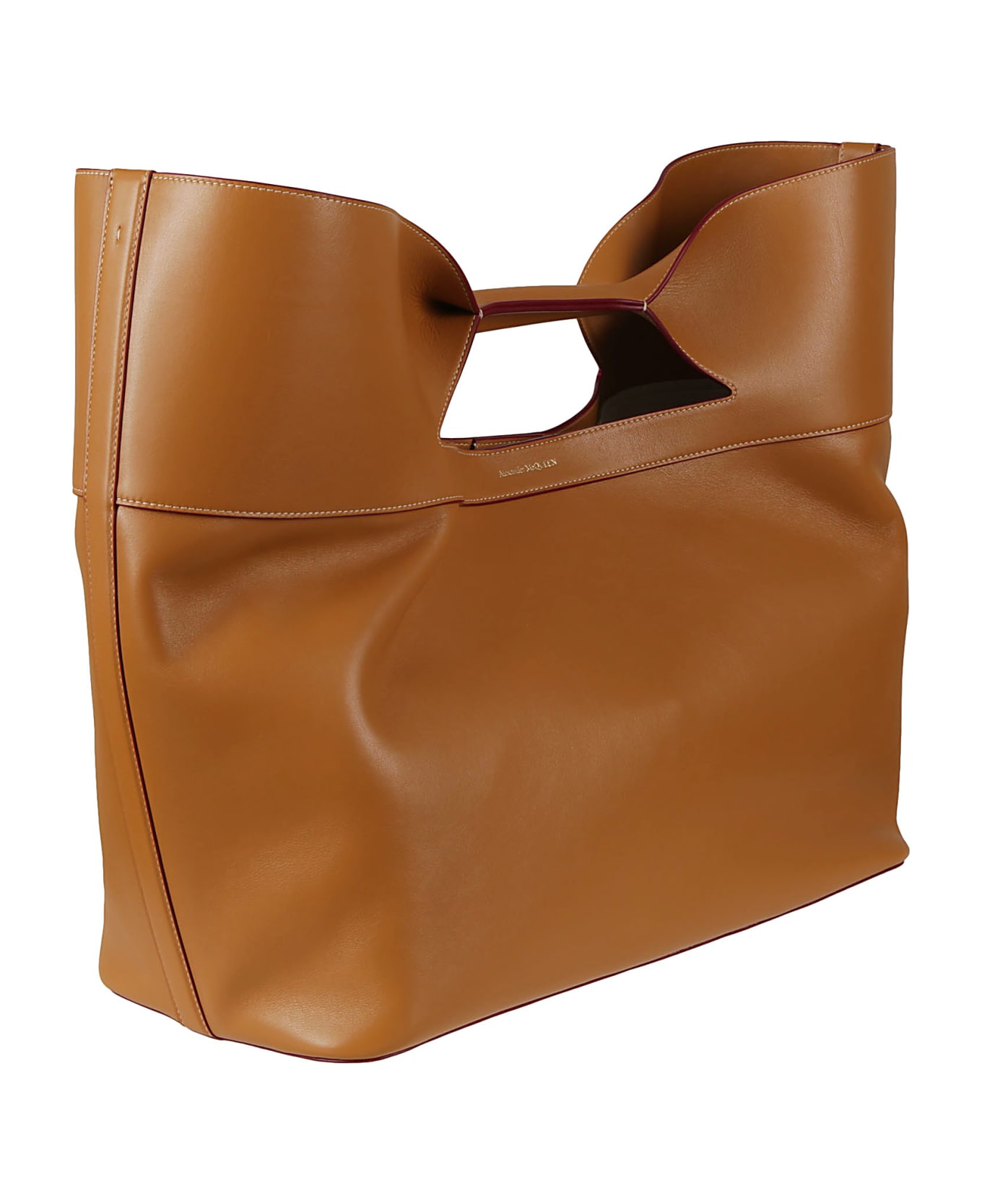 Alexander McQueen Large The Bow Tote - Cuoio