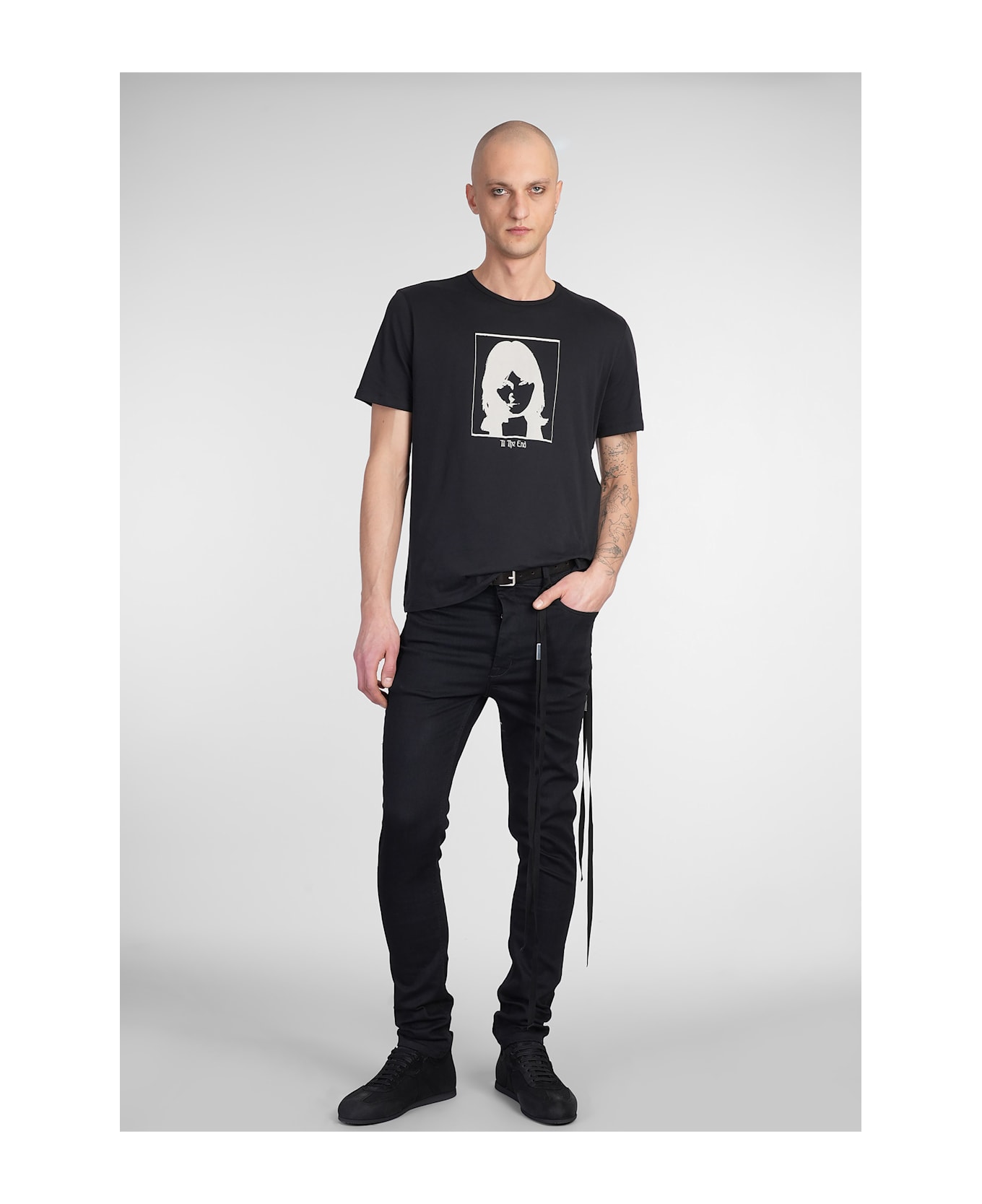Ann Demeulemeester Baptist T-shirt In Black Cotton - black