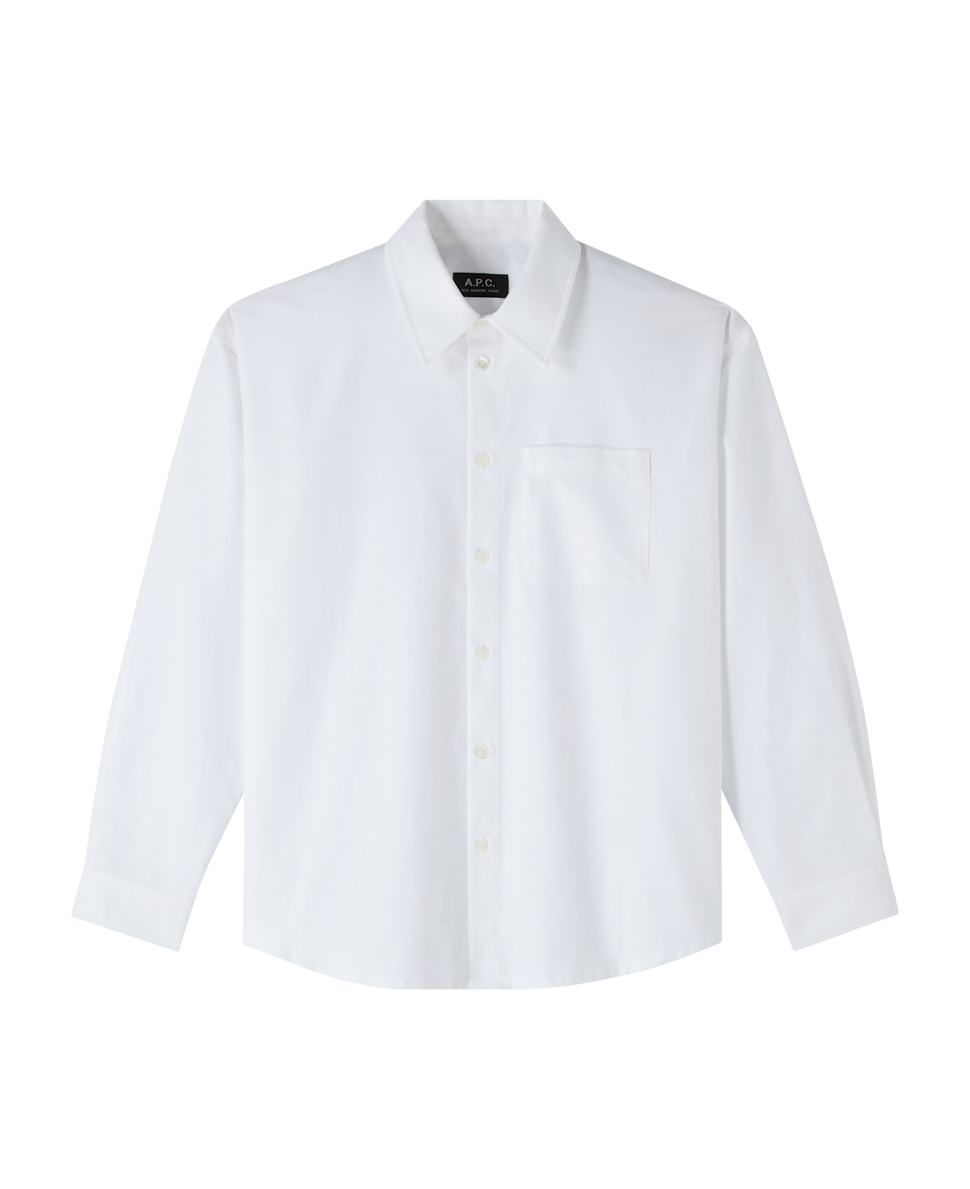 A.P.C. Chemise Boyfriend Brodee - Aab Blanc