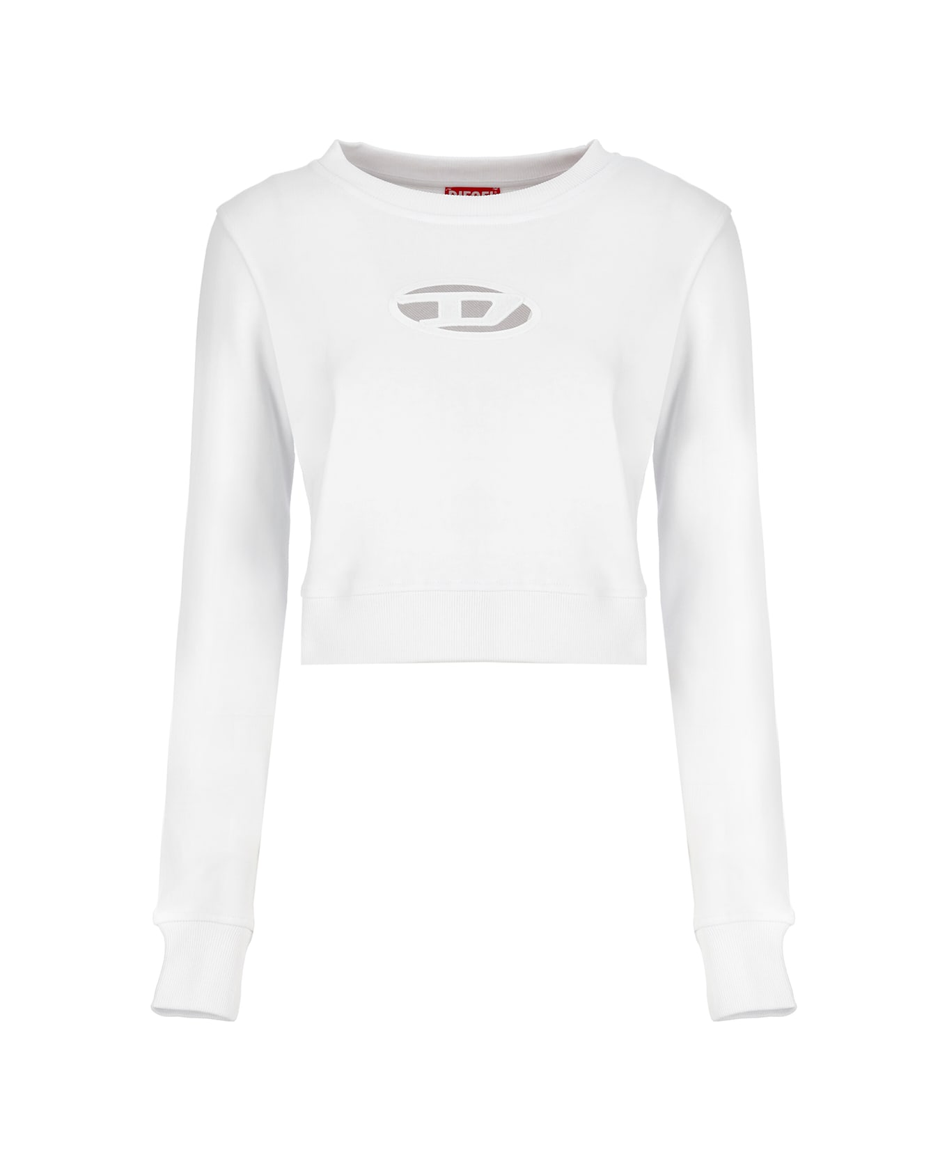 Diesel F-slimmy-od Sweatshirt - White