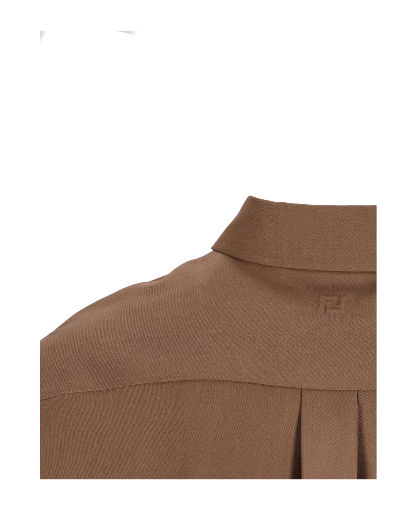 Fendi Virgin Wool Shirt - Brown