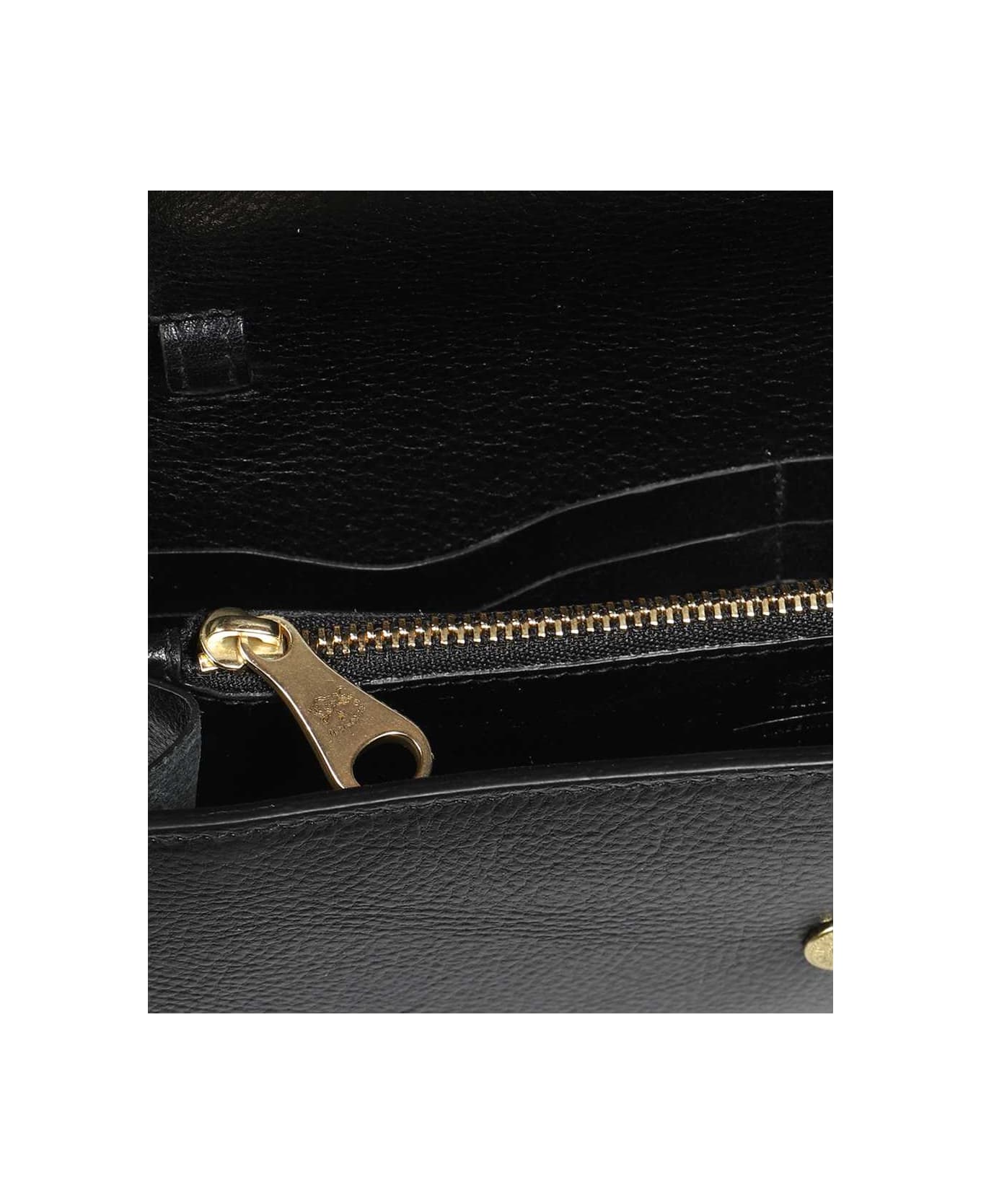 Il Bisonte Leather Clutch - black
