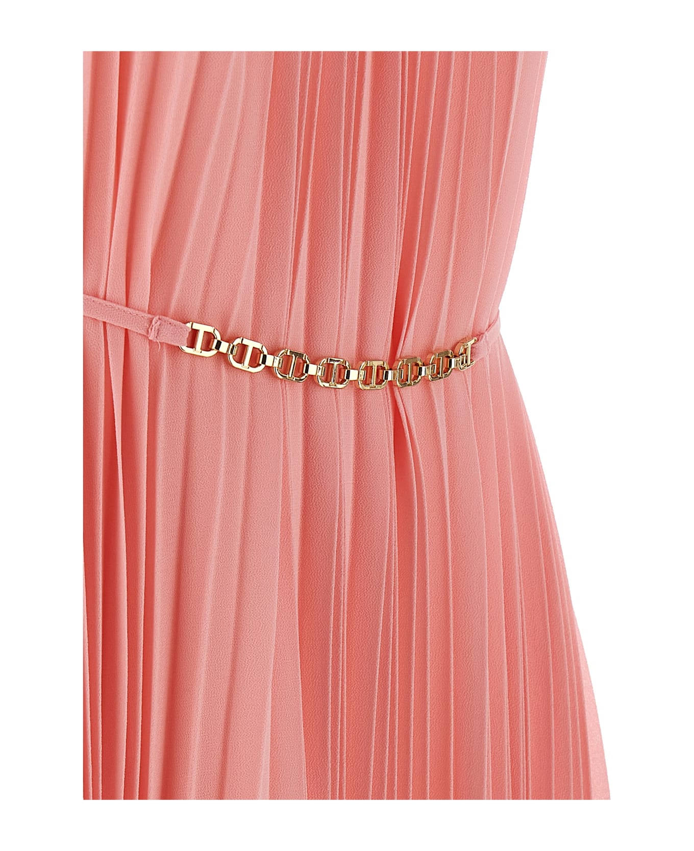 TwinSet Pleated Dress - Pink