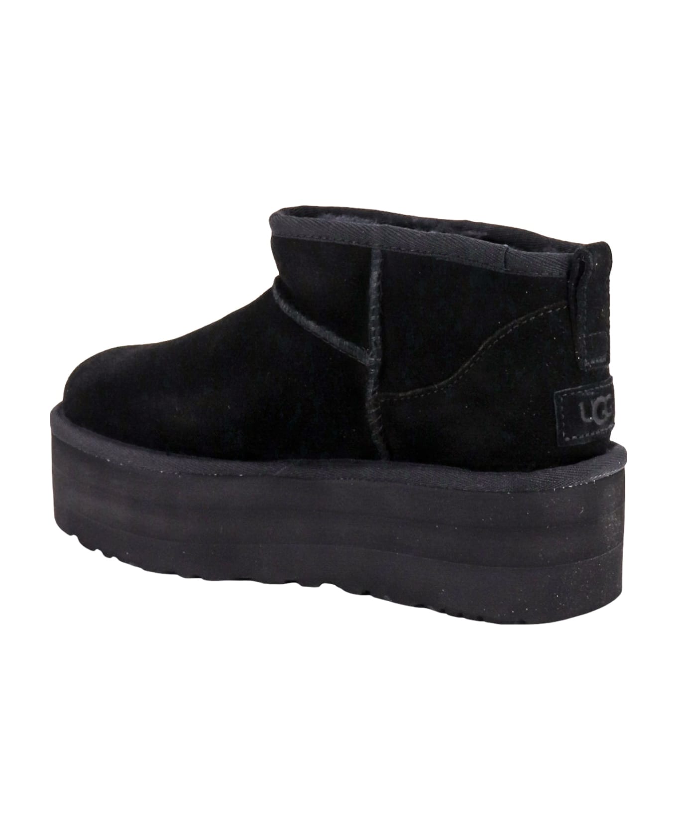 UGG Classic Ultra Mini Platform Ankle Boots - Blk Black