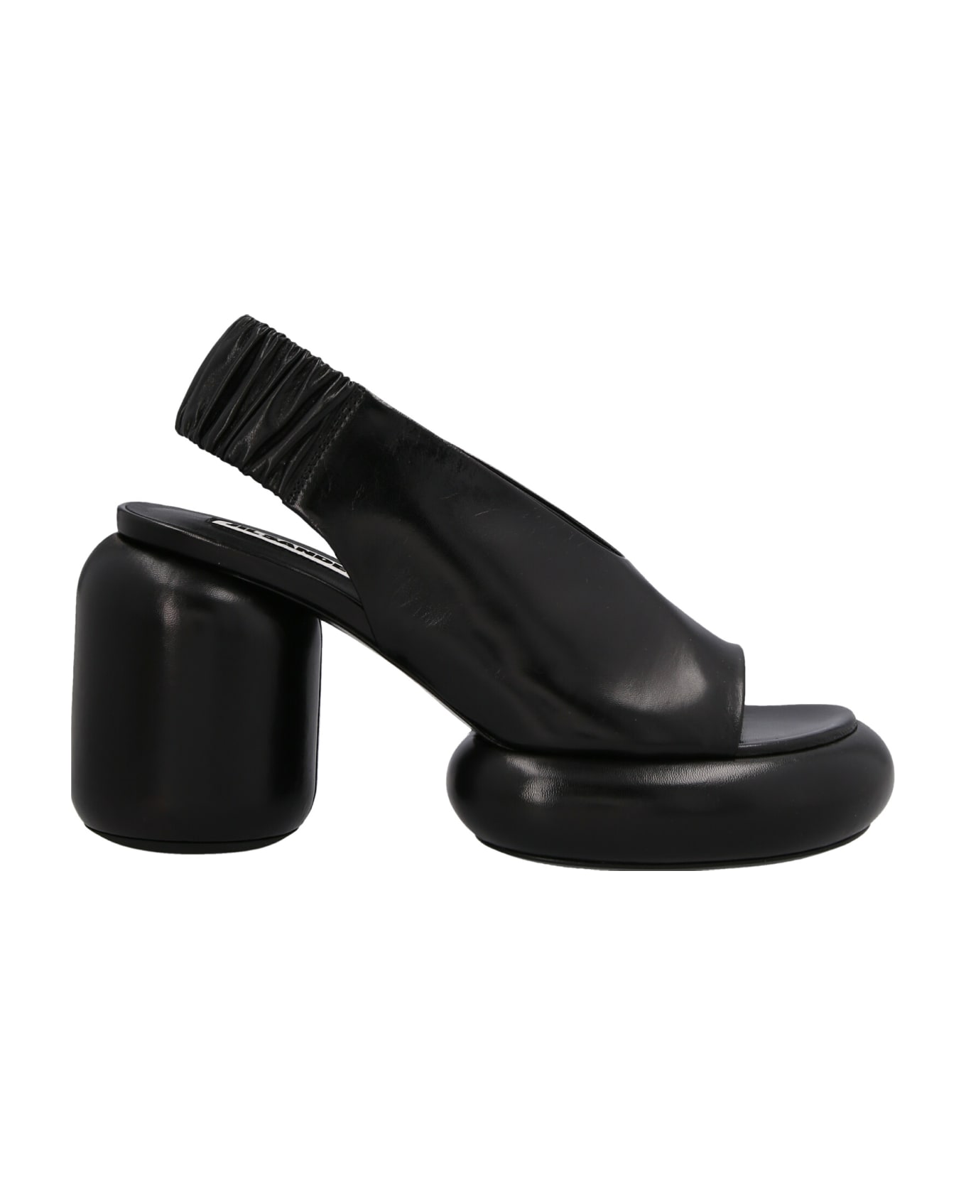 Jil Sander Padded Heel Sandals - Black  