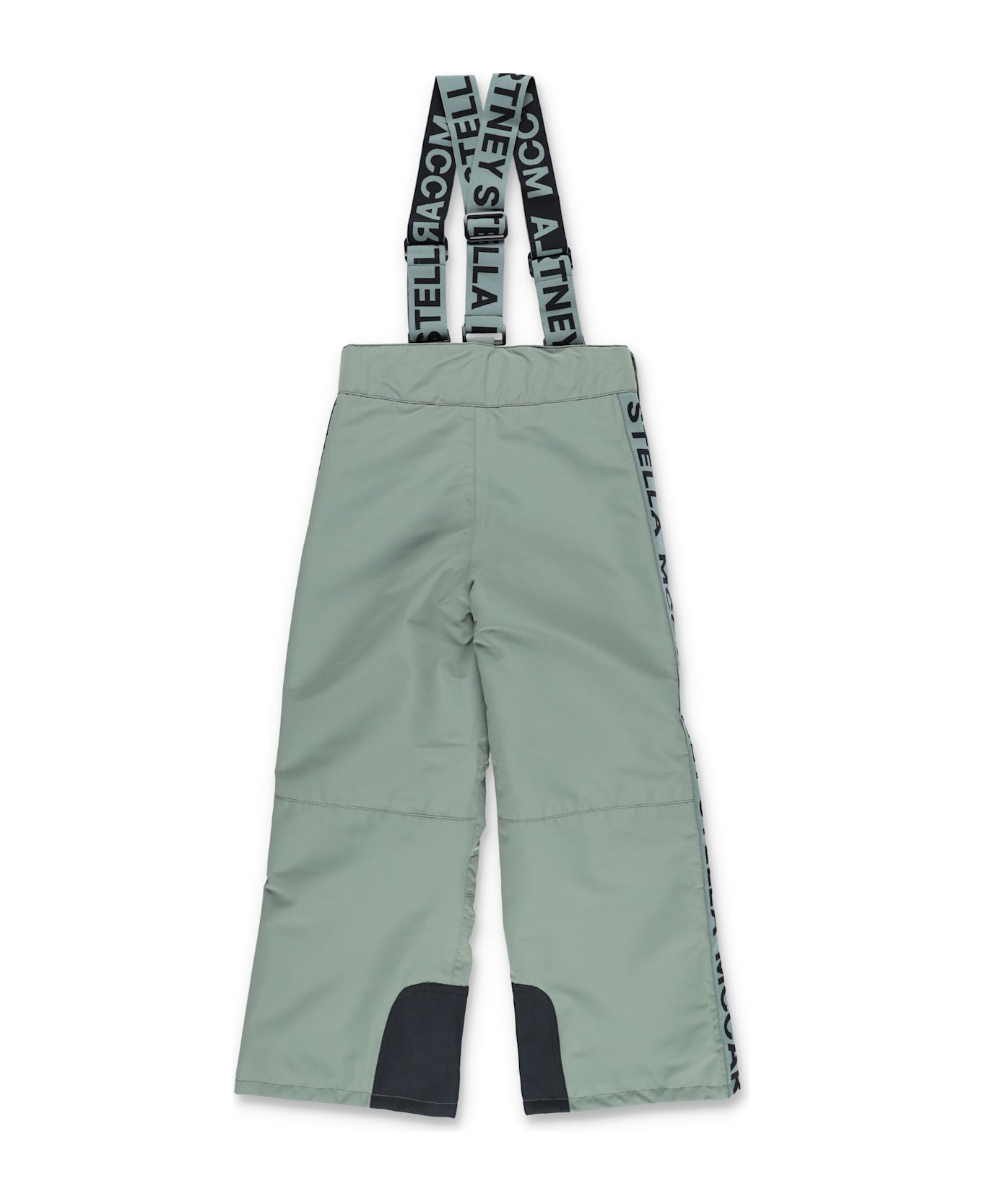 Stella McCartney Kids Logo Tape Ski Salopettes Green - GREEN