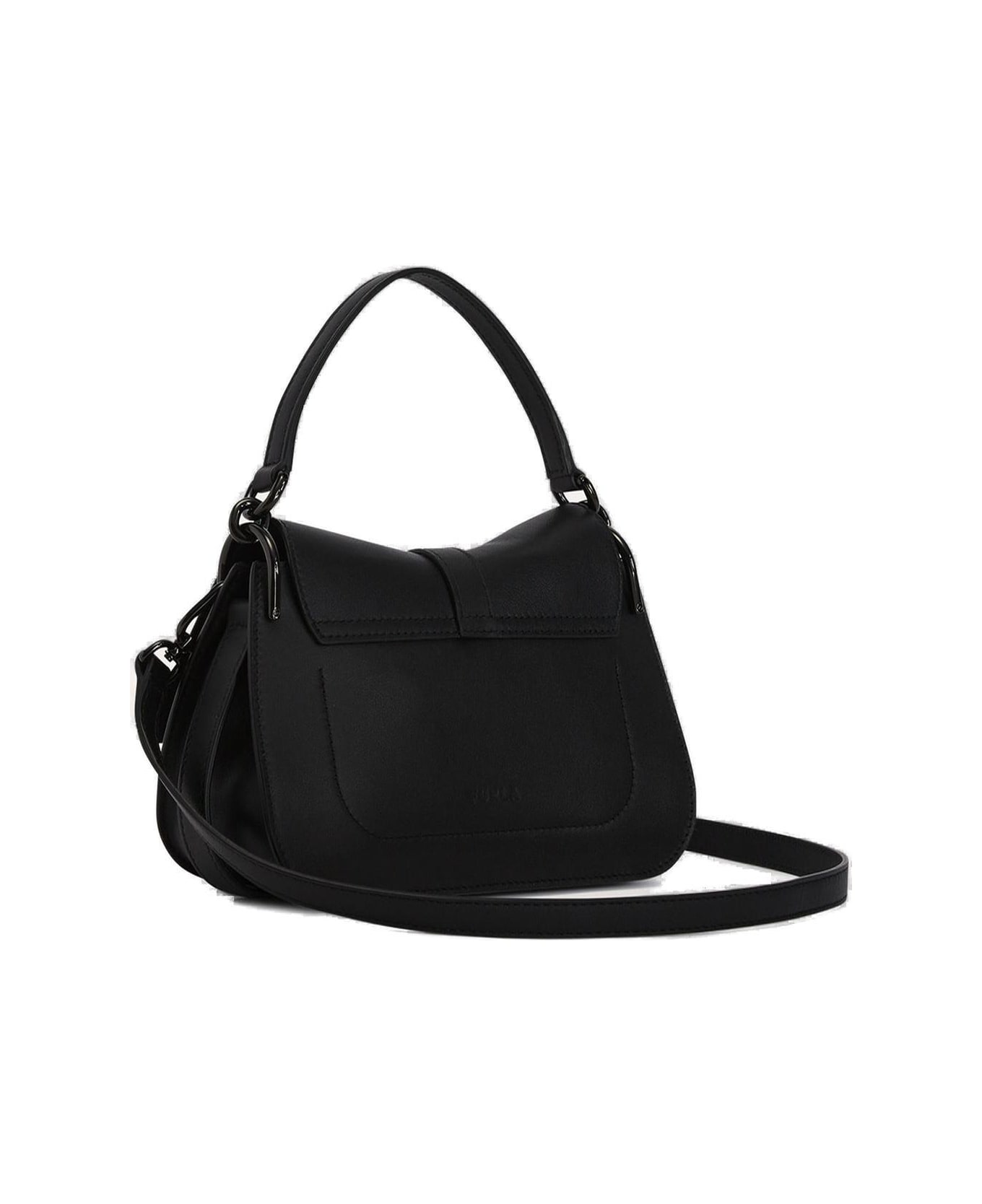 Furla Flow Mini Top Handle Bag - Black