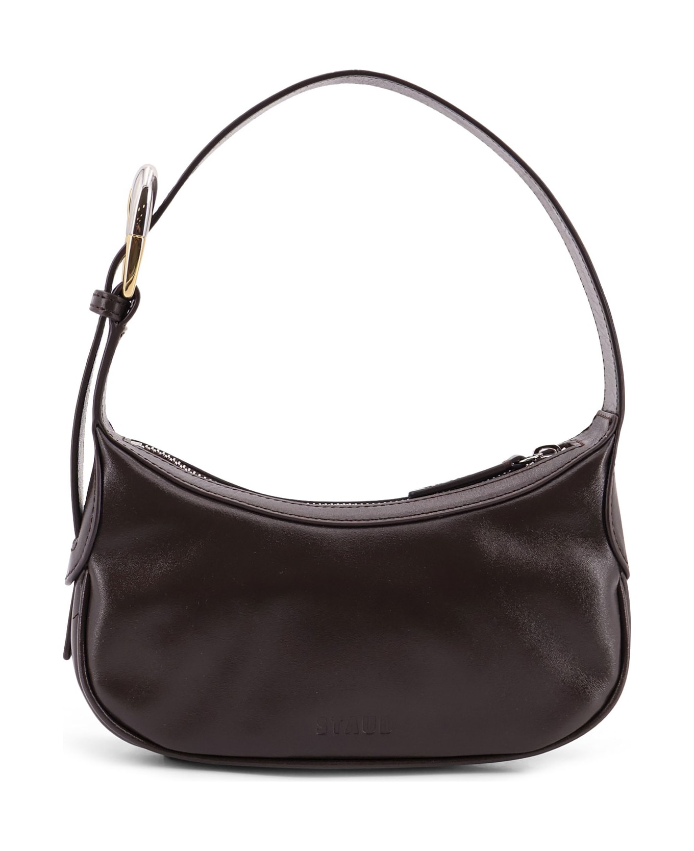 STAUD Owen Leather Shoulder Bag - Brown