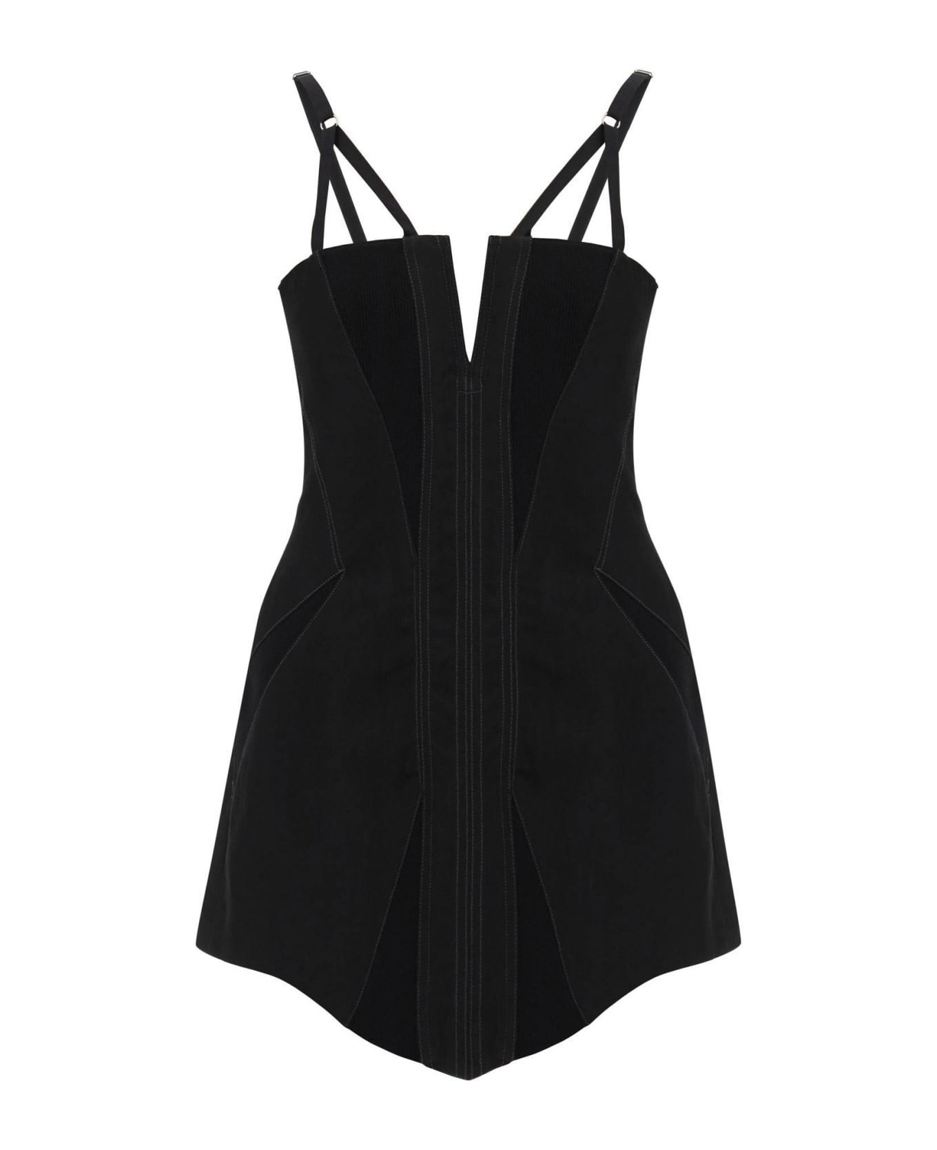 Dion Lee Fork Nylon Mini Dress - BLACK (Black) ワンピース＆ドレス