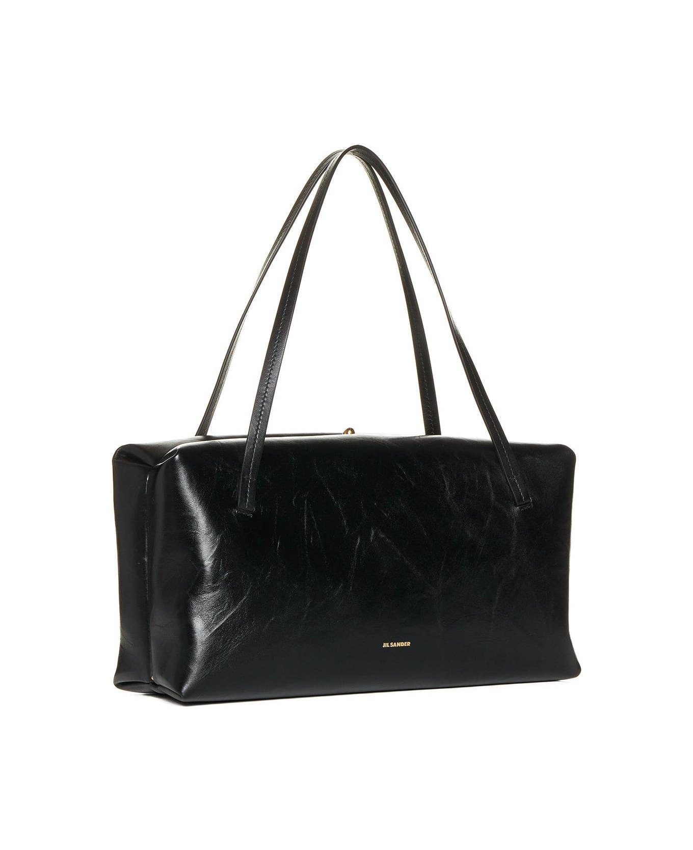 Jil Sander Large 
goji Pillow
 Black Leather Bag - Black
